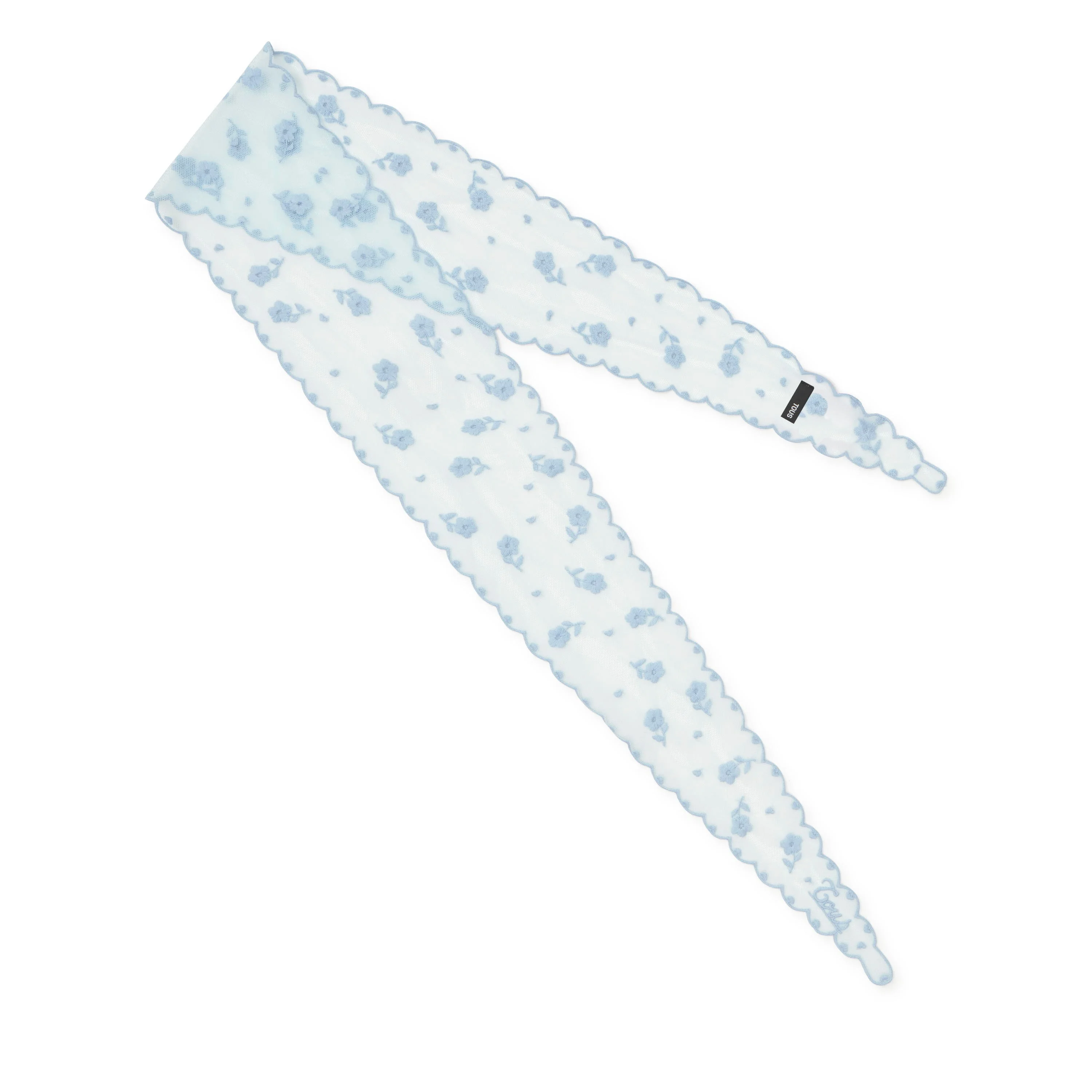 Sky blue embroidered Scarf TOUS Daisy - 1