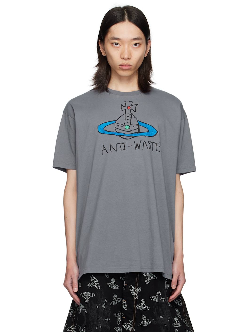 Gray 'Anti-Waste' T-Shirt - 1