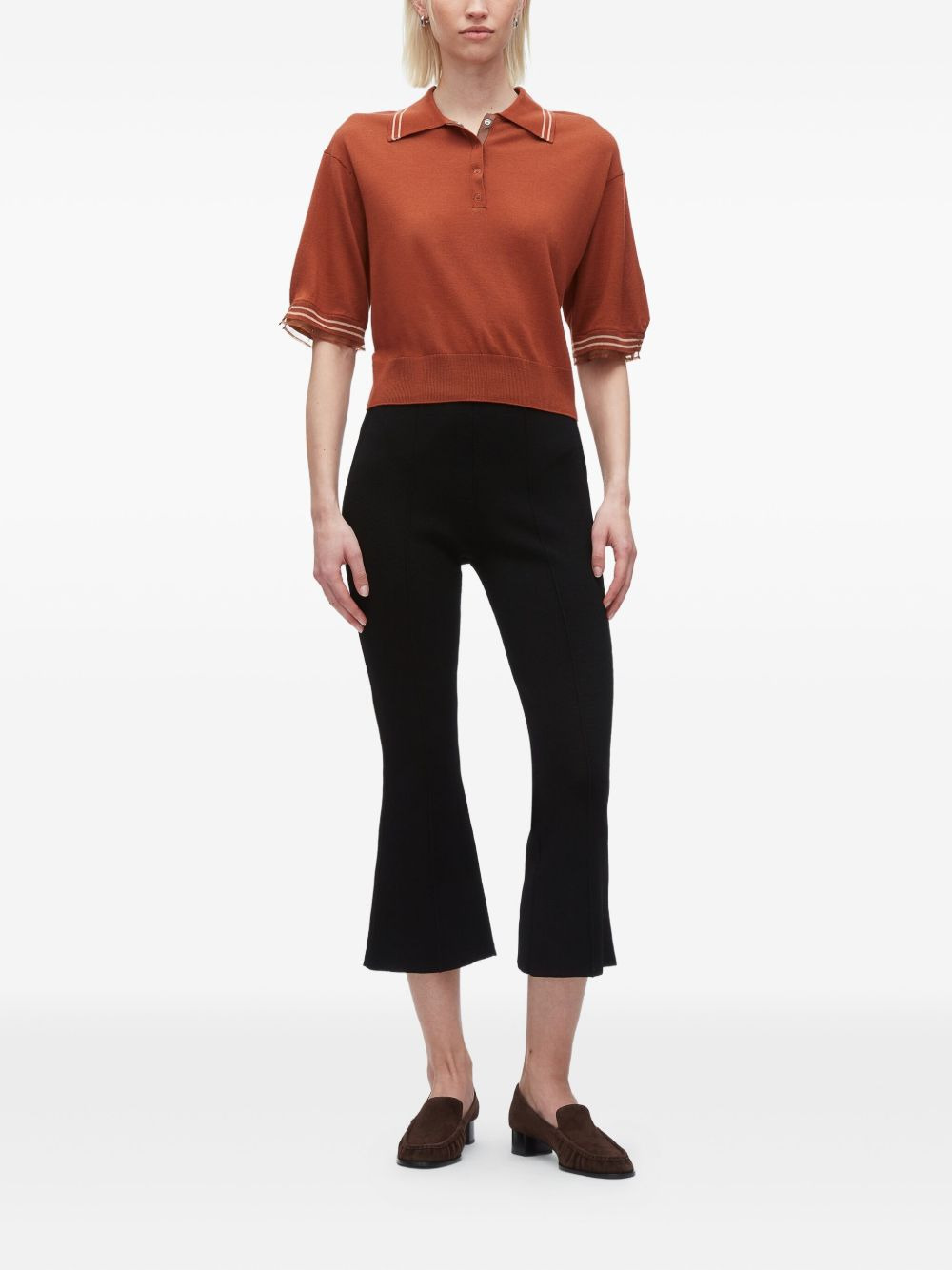 short-sleeve wool polo shirt - 2