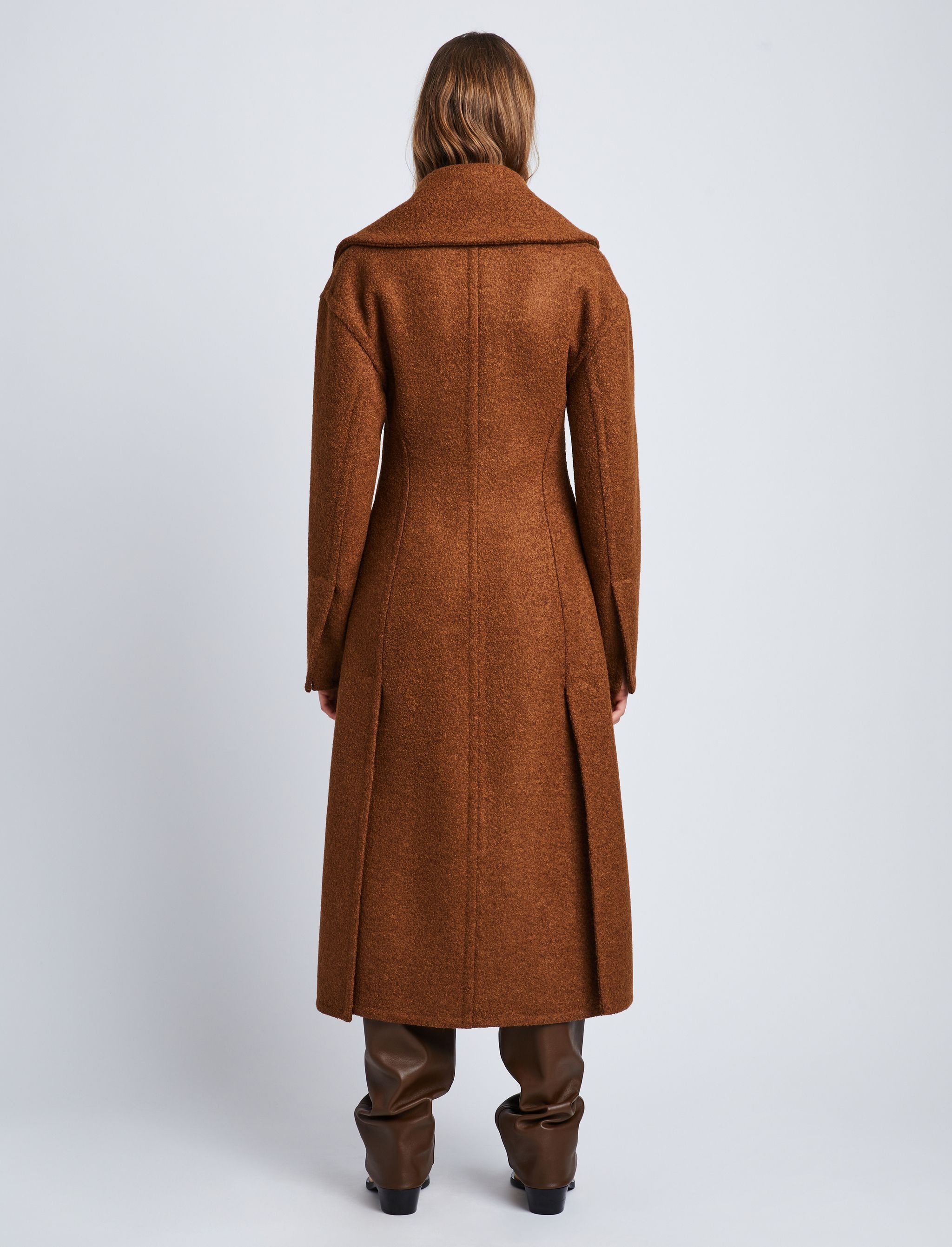 Double Face Llama Wool Coat - 4