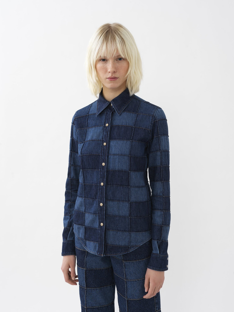 PATCHWORK DENIM SHIRT 2