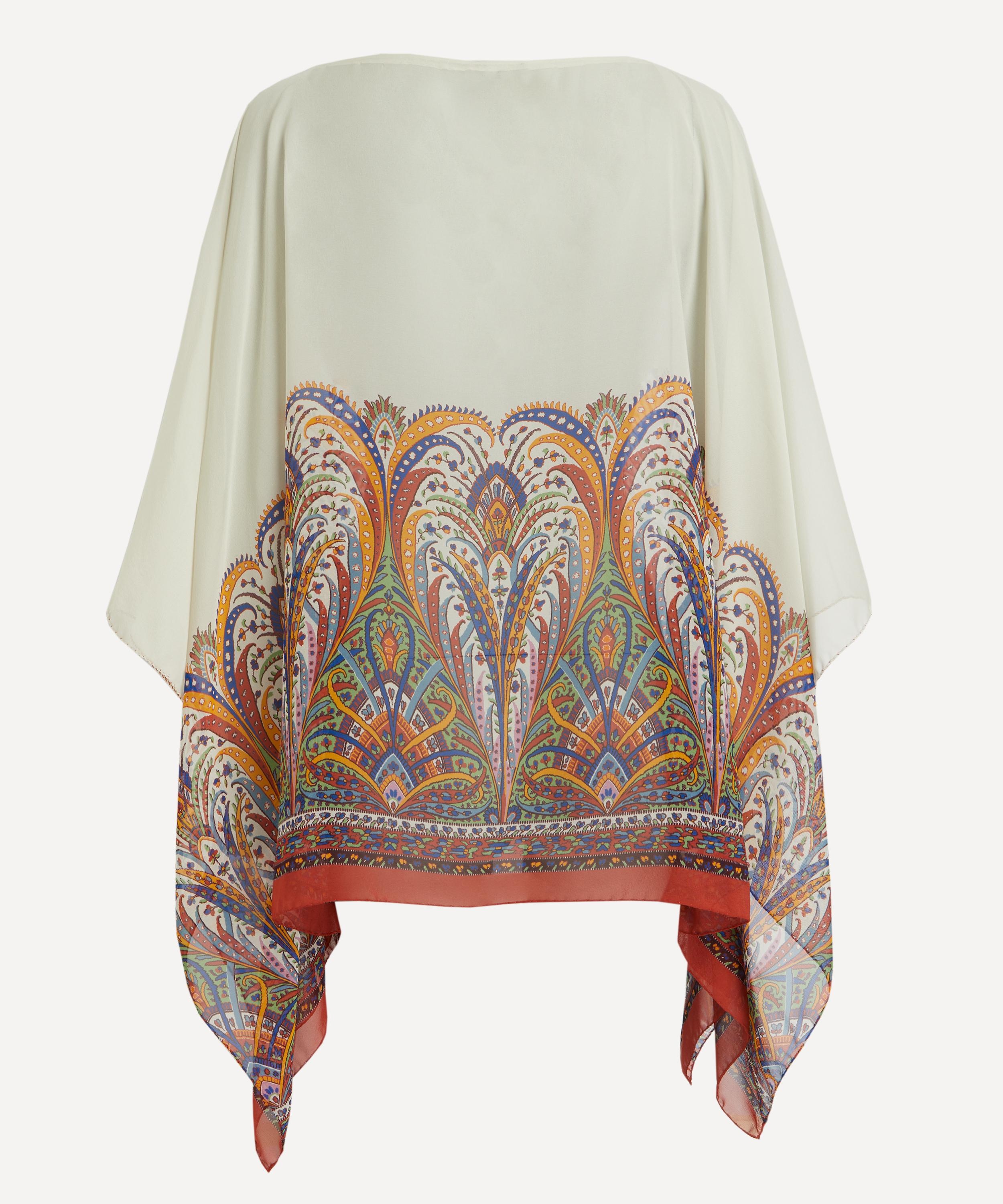 Paisley Print Cape Top - 3