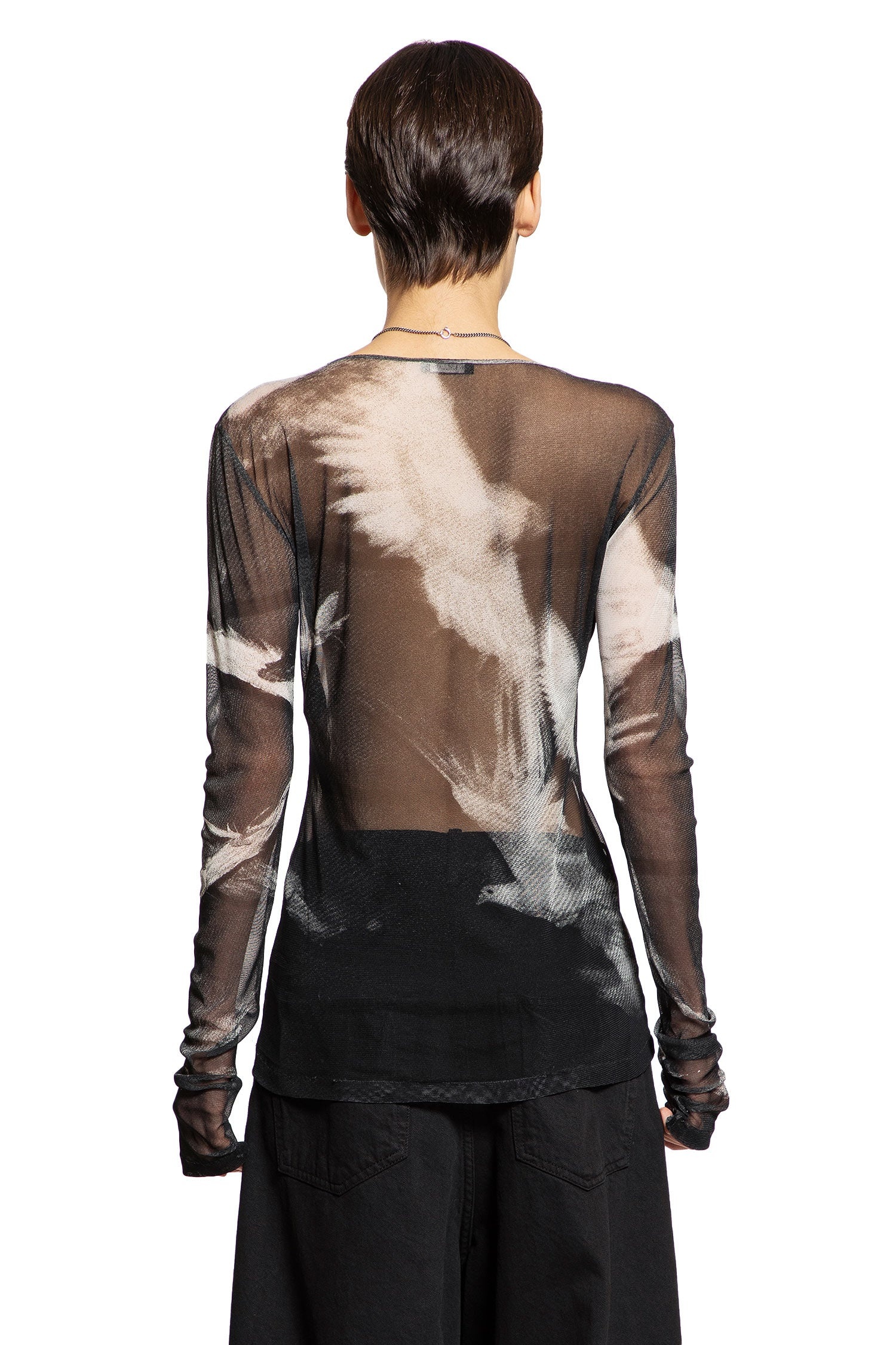 Fiene-Doves-Print-Long-Sleeve-T-Shirt - 3