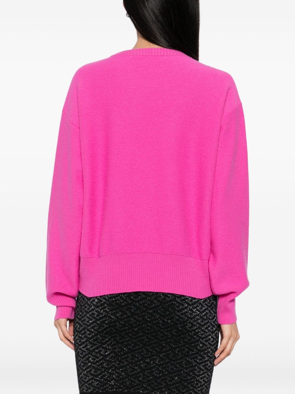 logo-knit jumper - 4