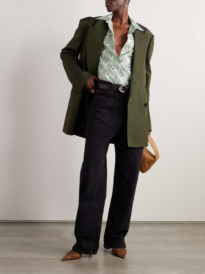 La DoubleJ Boy printed silk satin-twill shirt outlook