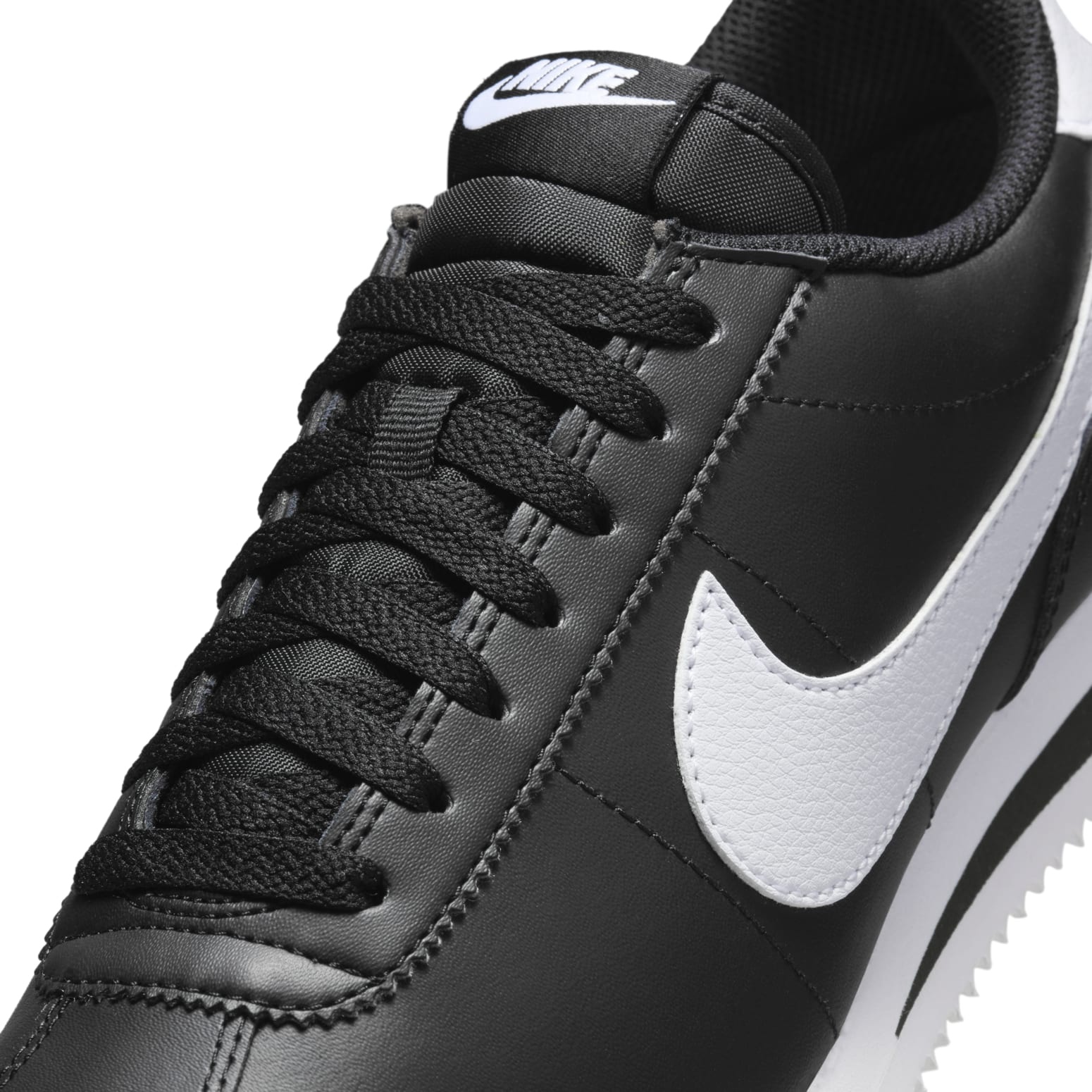 (WMNS) Nike Cortez Leather 'Black White' DN1791-001 - 7