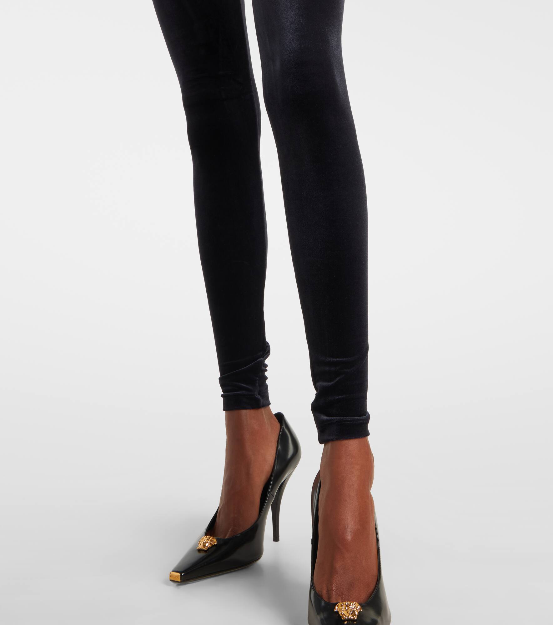 Logo jersey leggings - 5