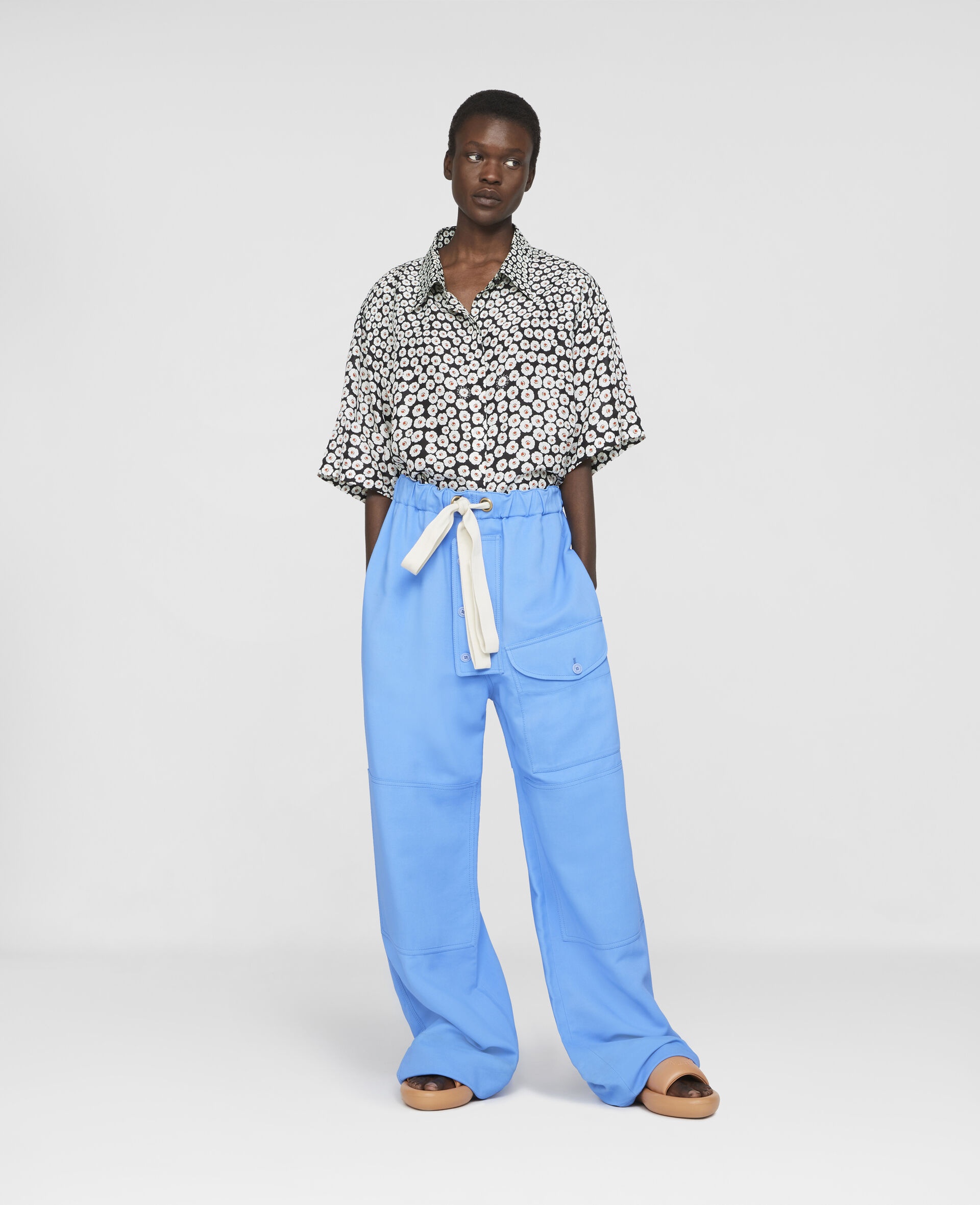 Twill Belted Cargo Pants - 2