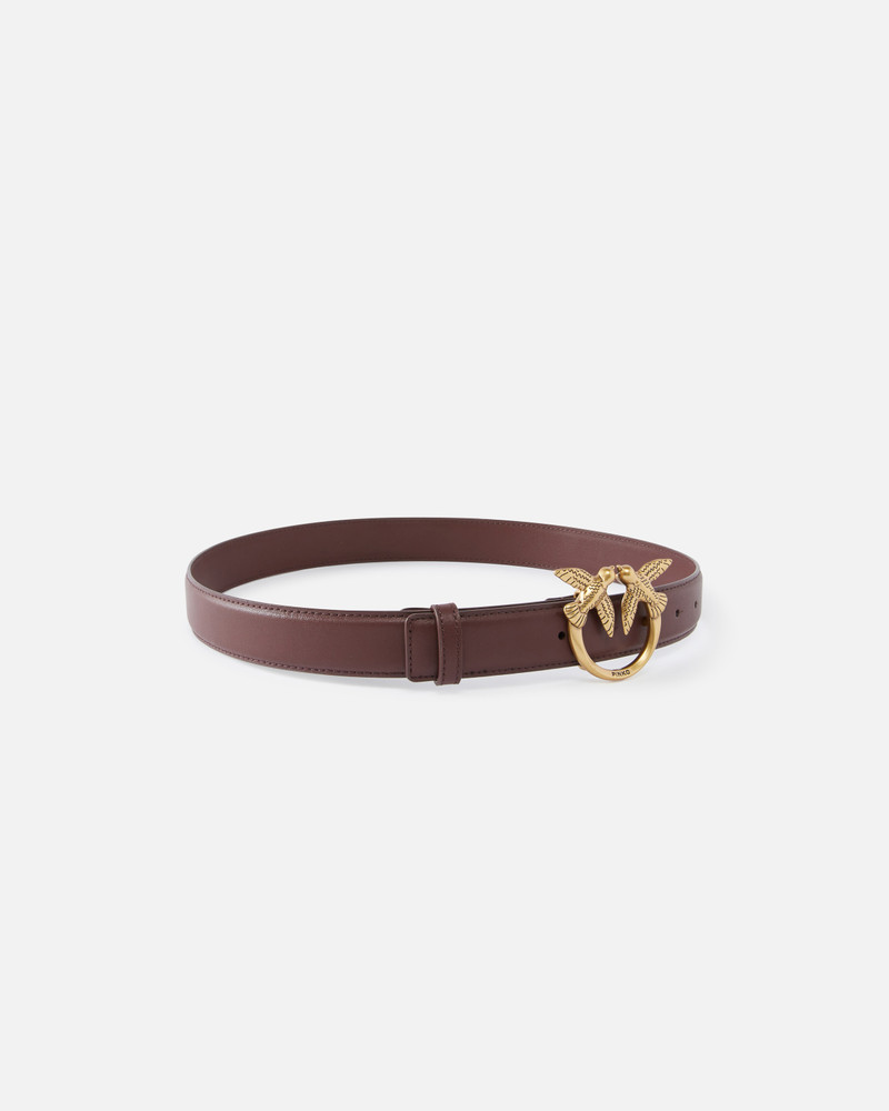 PINKO LOVE BIRDS LEATHER BELT 3CM outlook