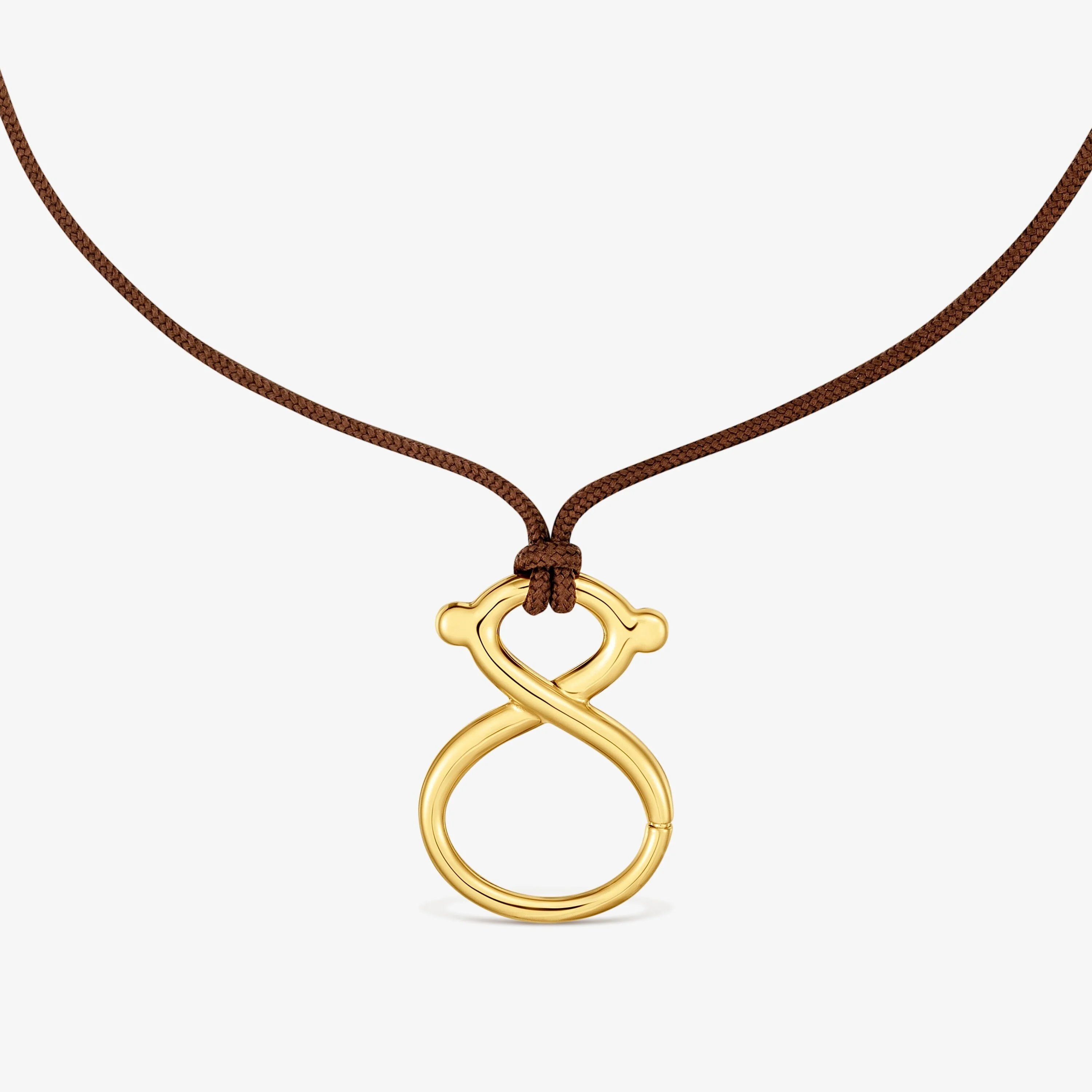 Long Necklace with 18kt gold vermeil and cord TOUS Infinity - 1