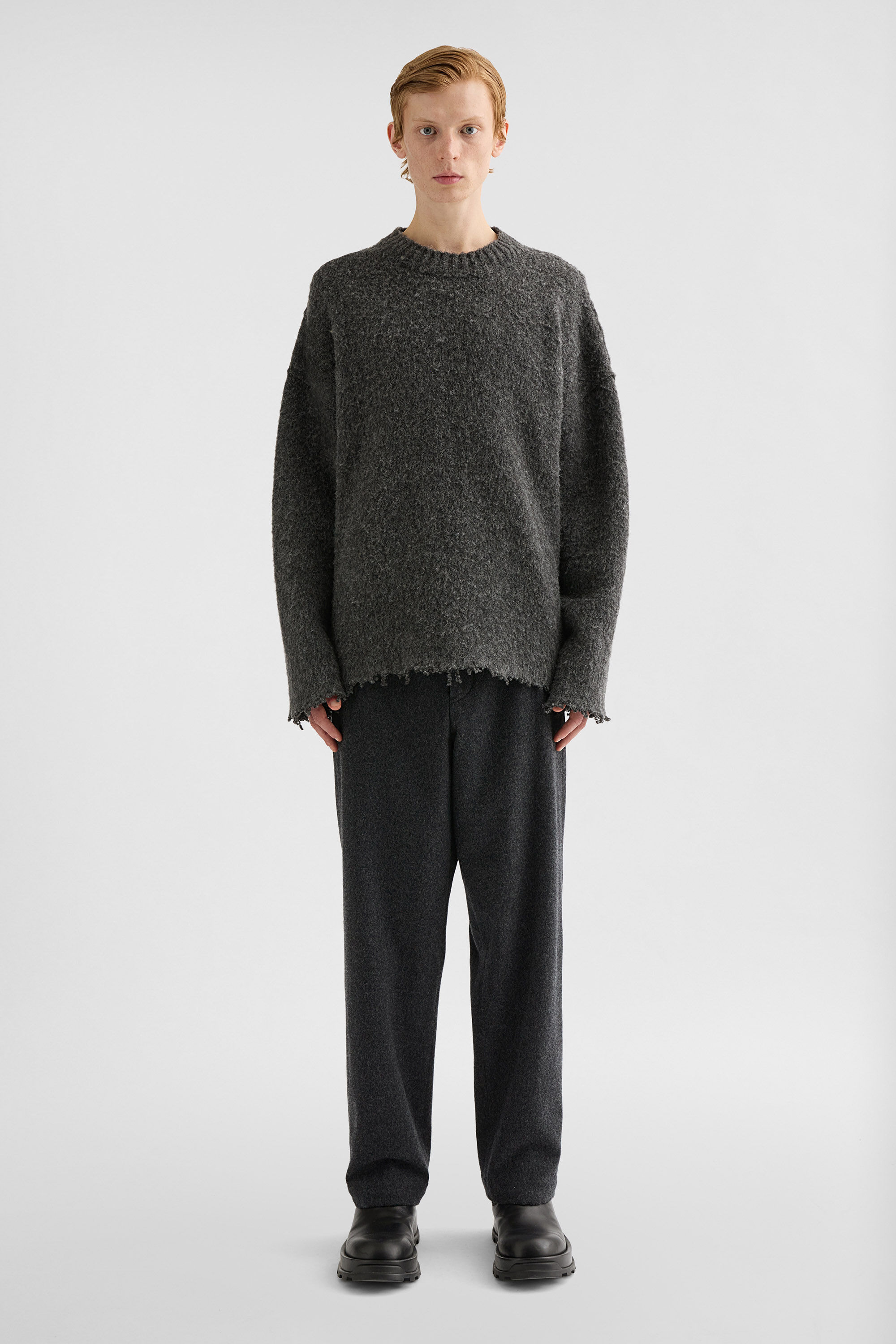 Wool Crew-Neck Sweater - 6