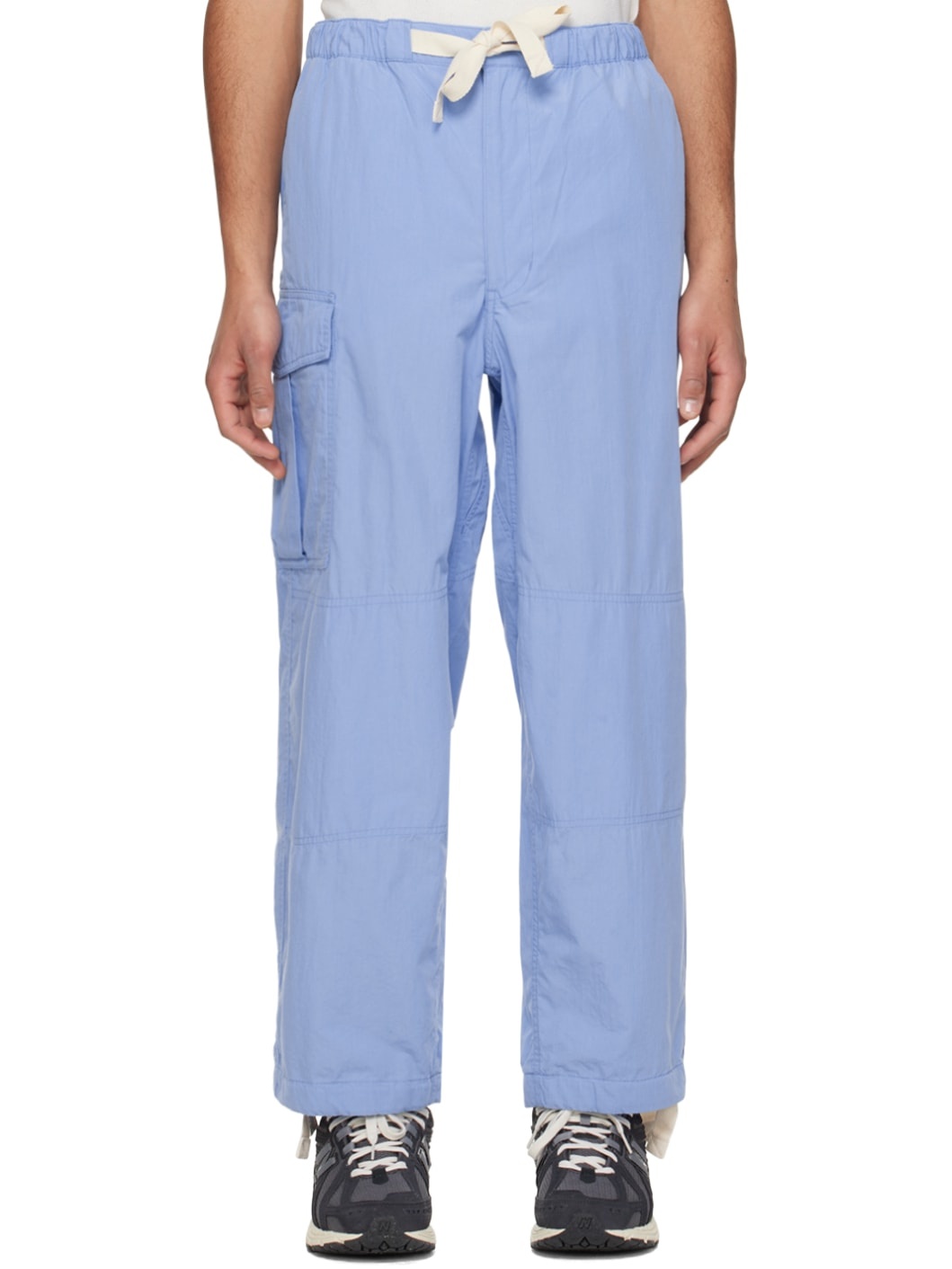 Blue Easy Cargo Pants - 1