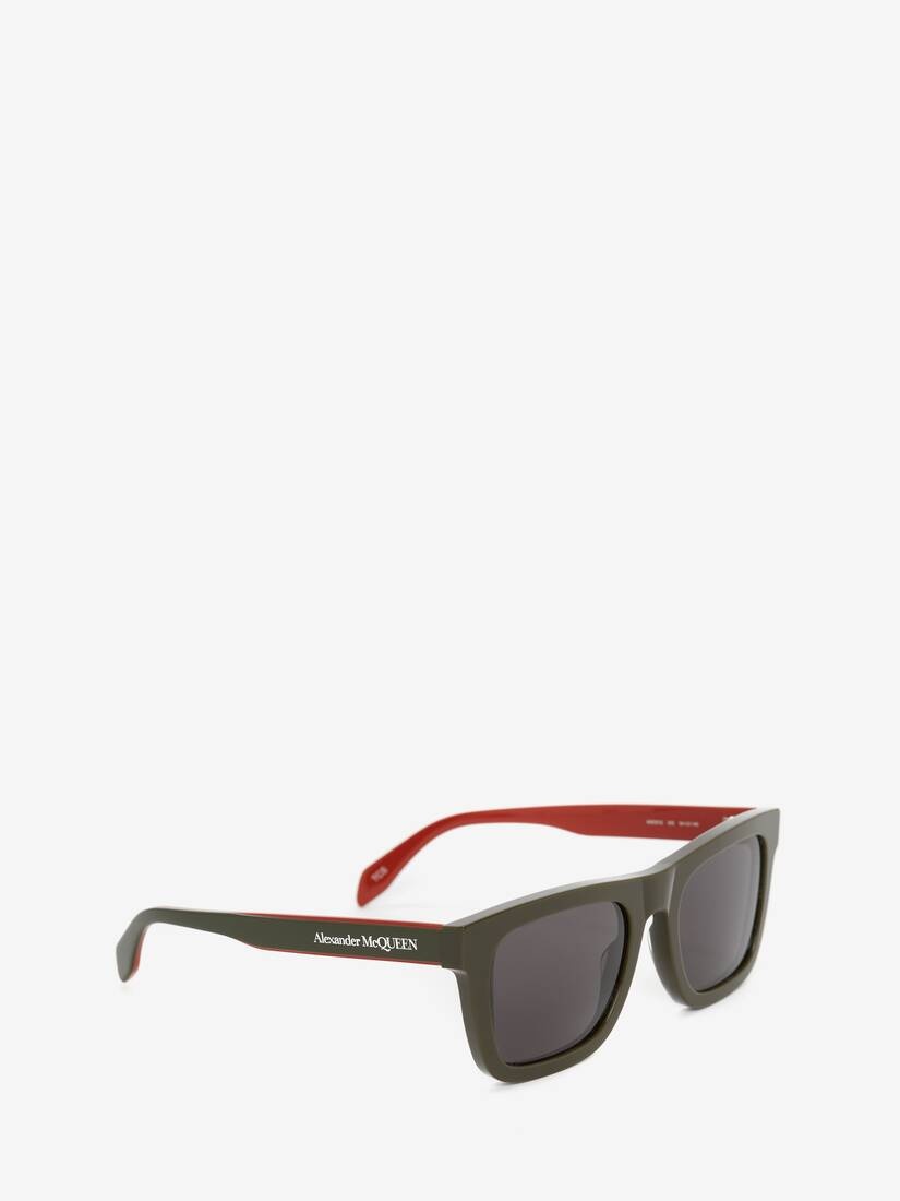 Selvedge Wayfarer Sunglasses in Green - 3