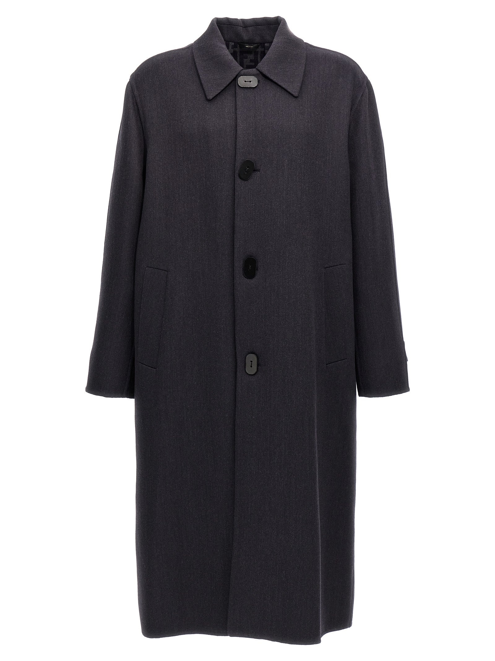 Double Wool Coat Coats, Trench Coats Blue - 1