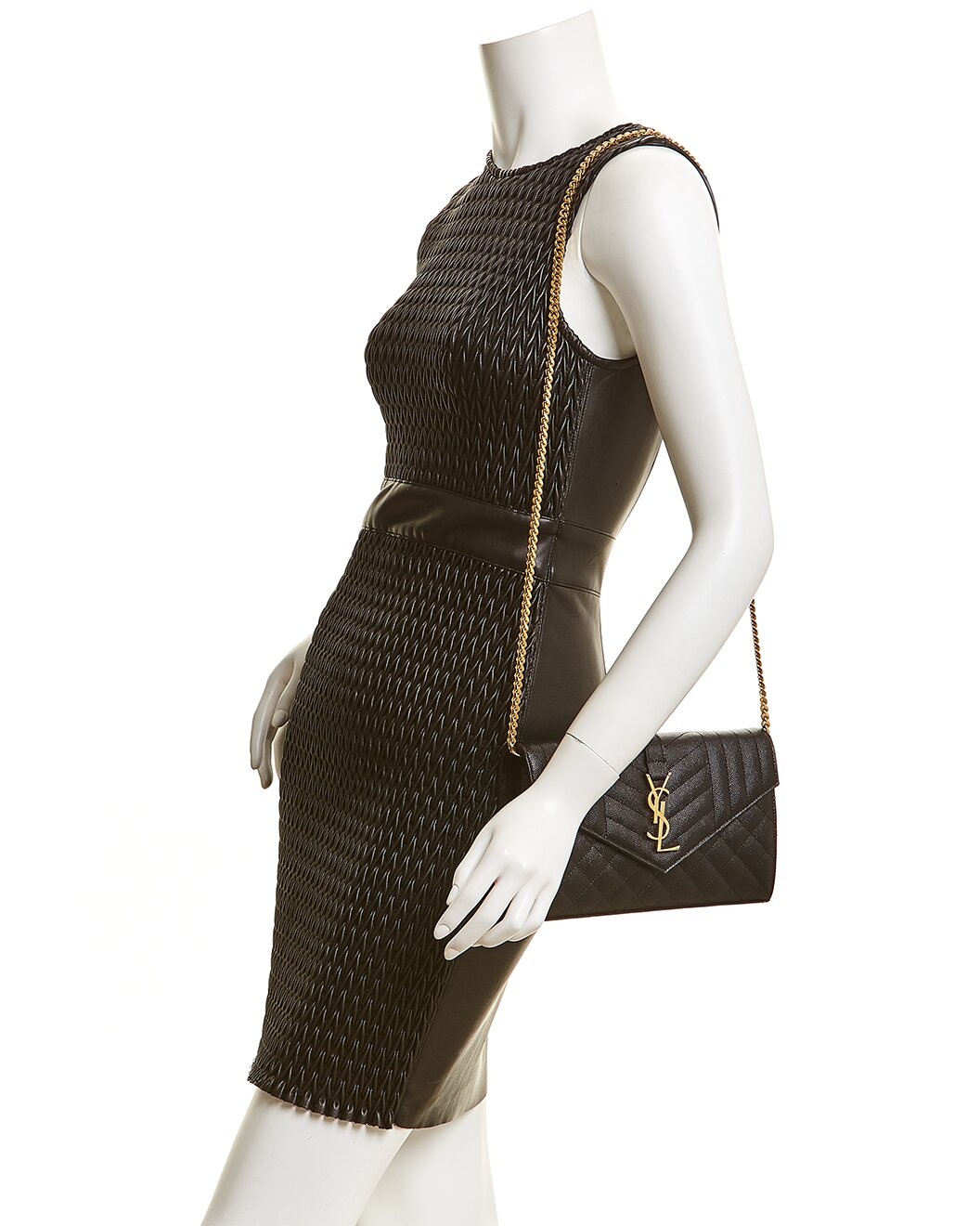 Saint Laurent Chain Wallet Leather Crossbody - 3