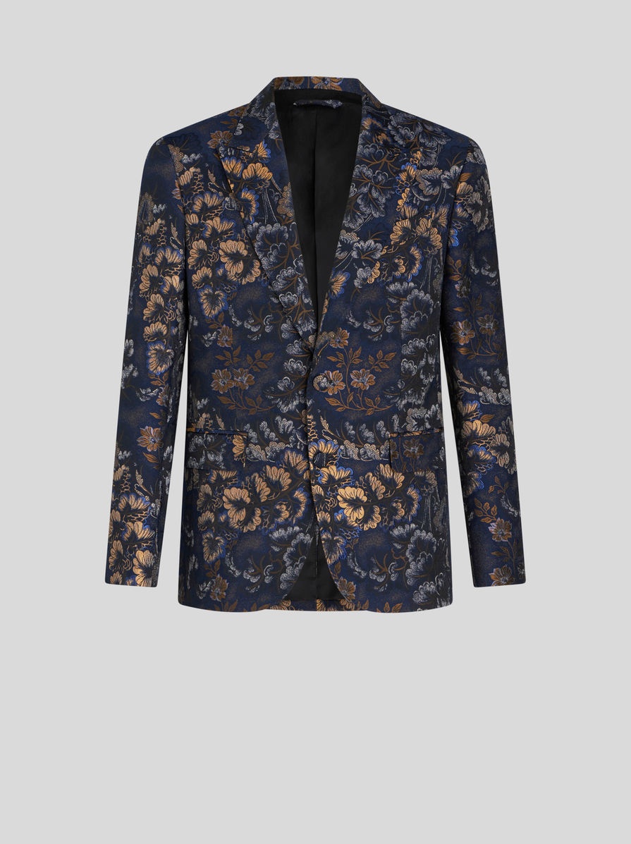 FLORAL JACQUARD JACKET - 1