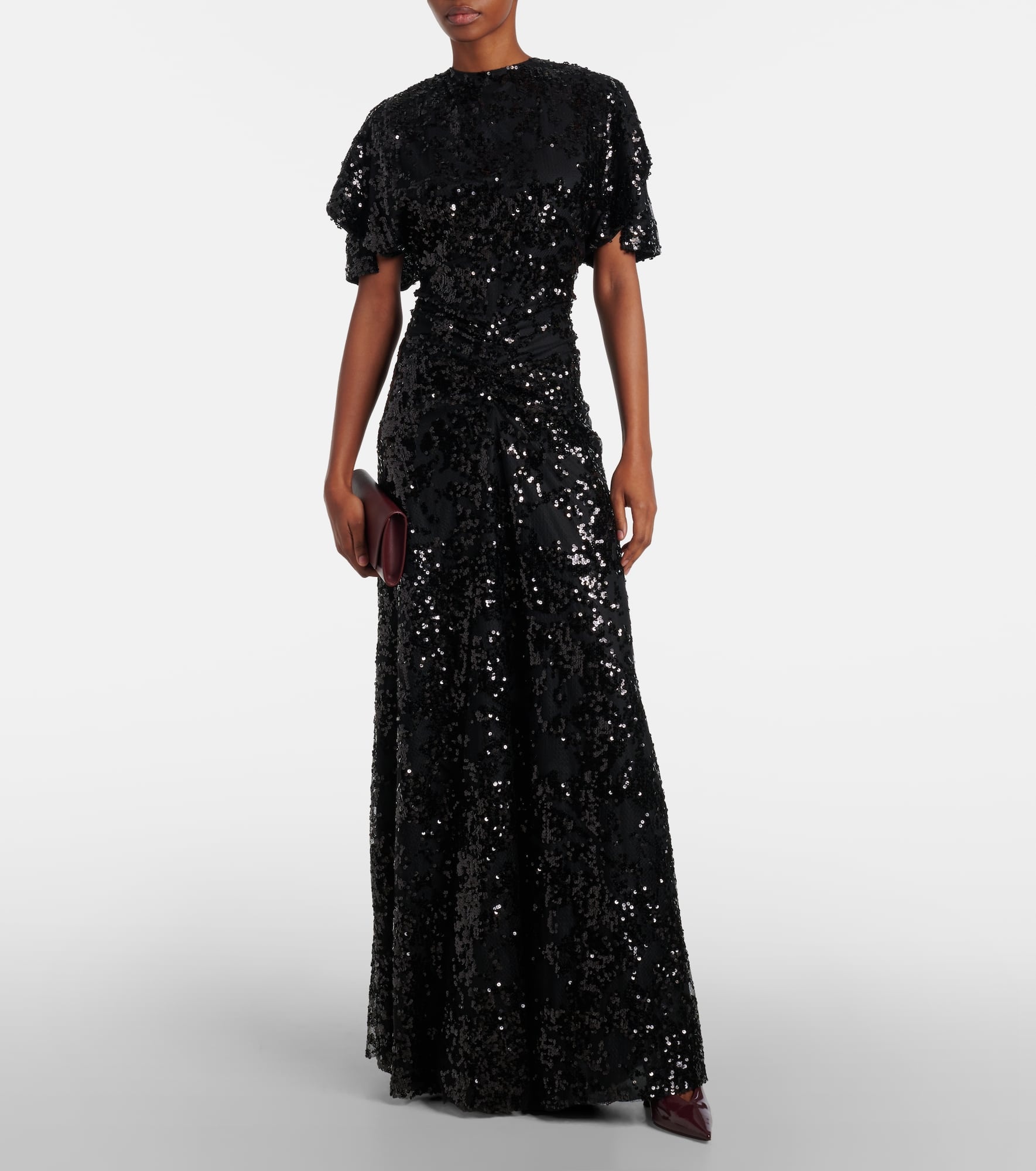 Sequined gathered gown - 2