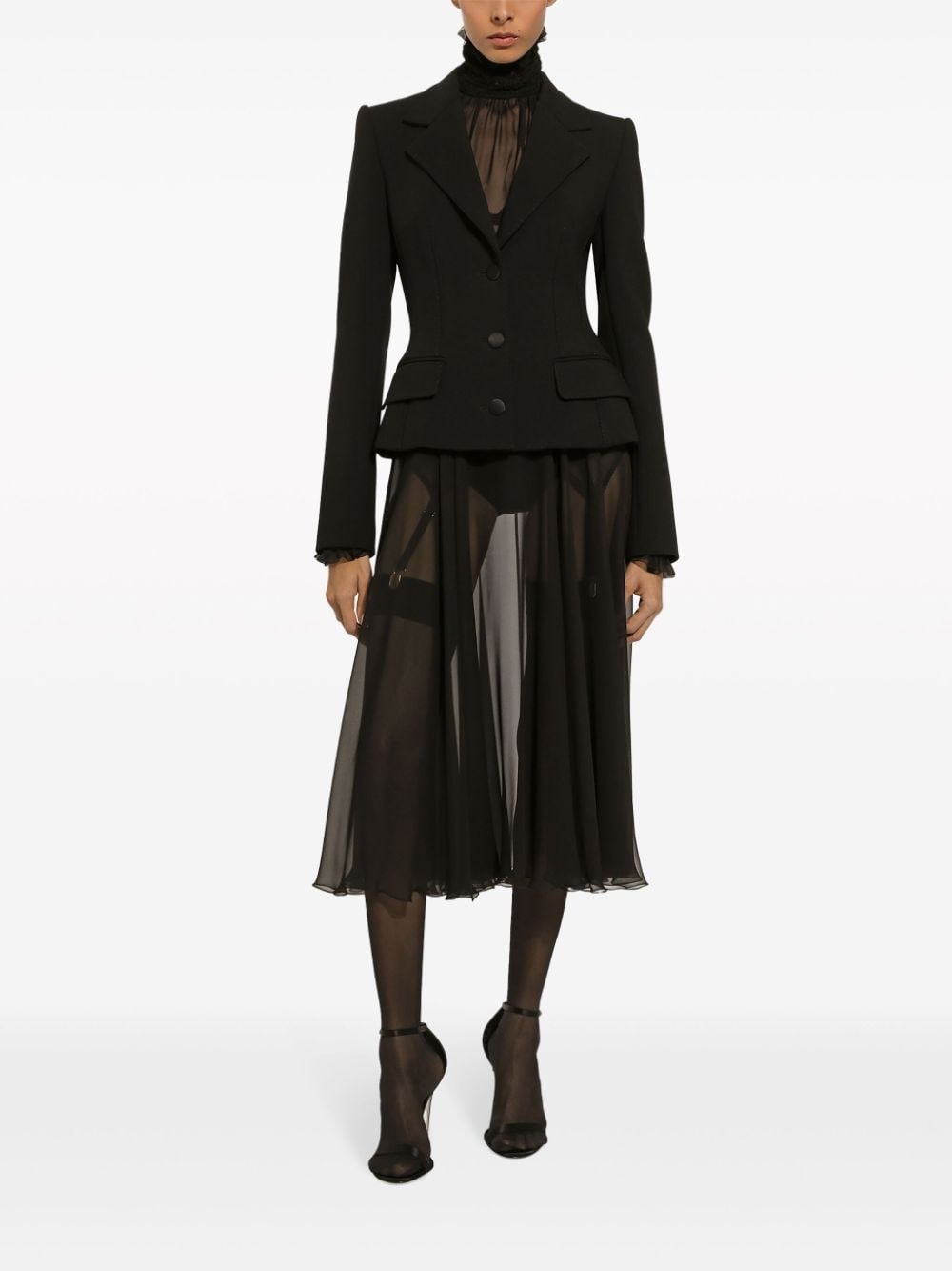 virgin wool-blend blazer - 2