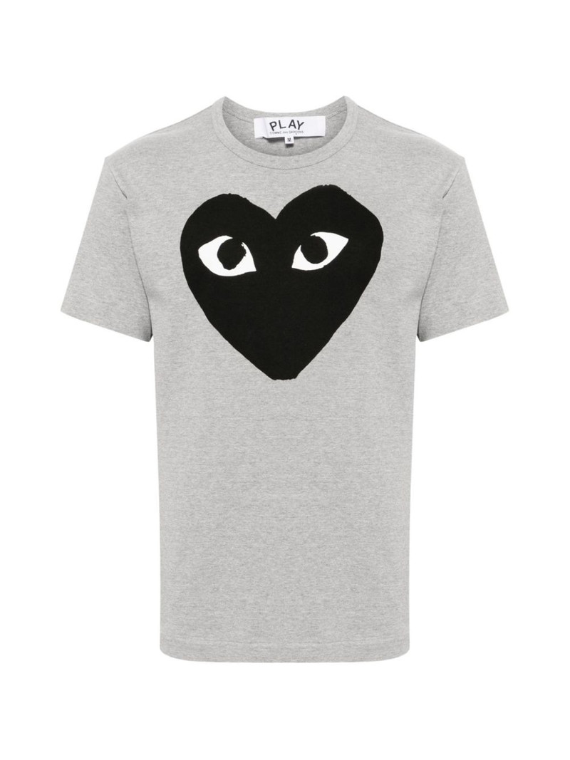 heart-print T-shirt 1