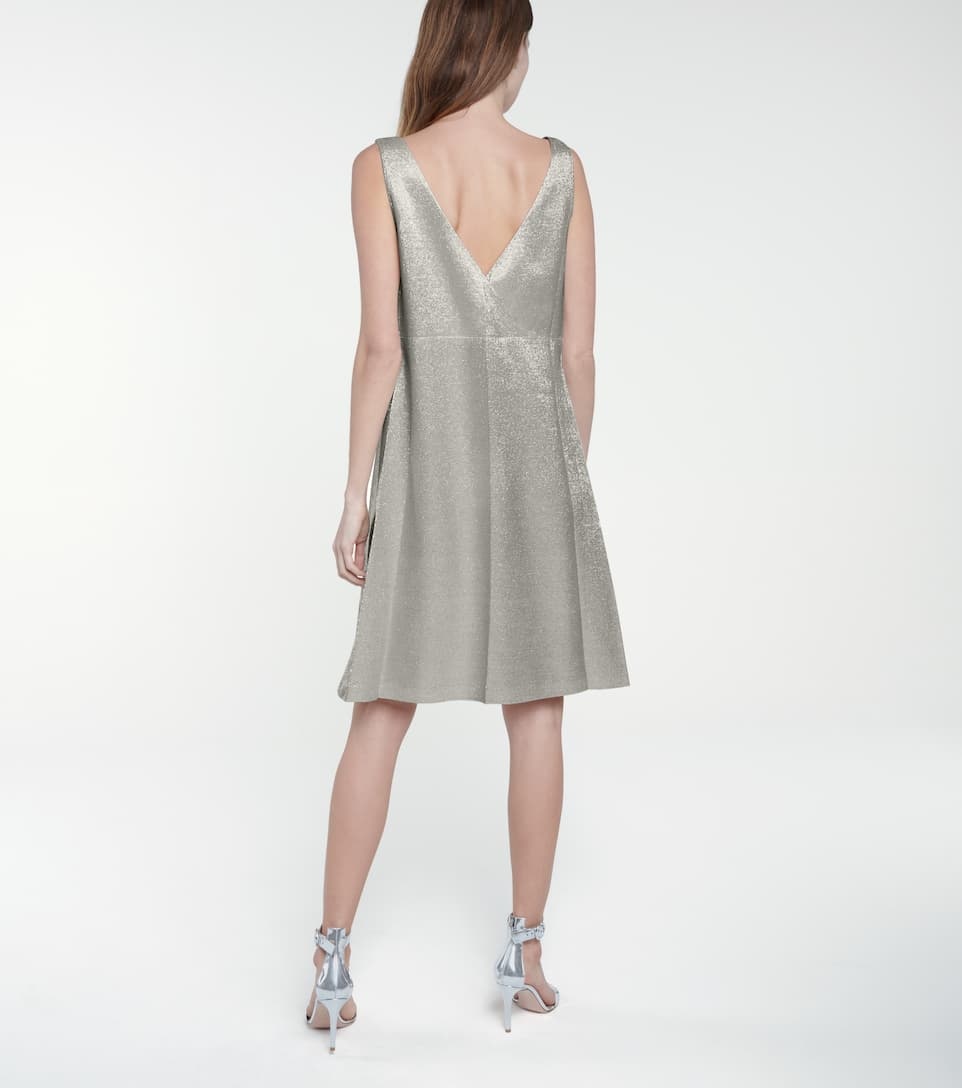 Gabardine and lamé minidress - 3