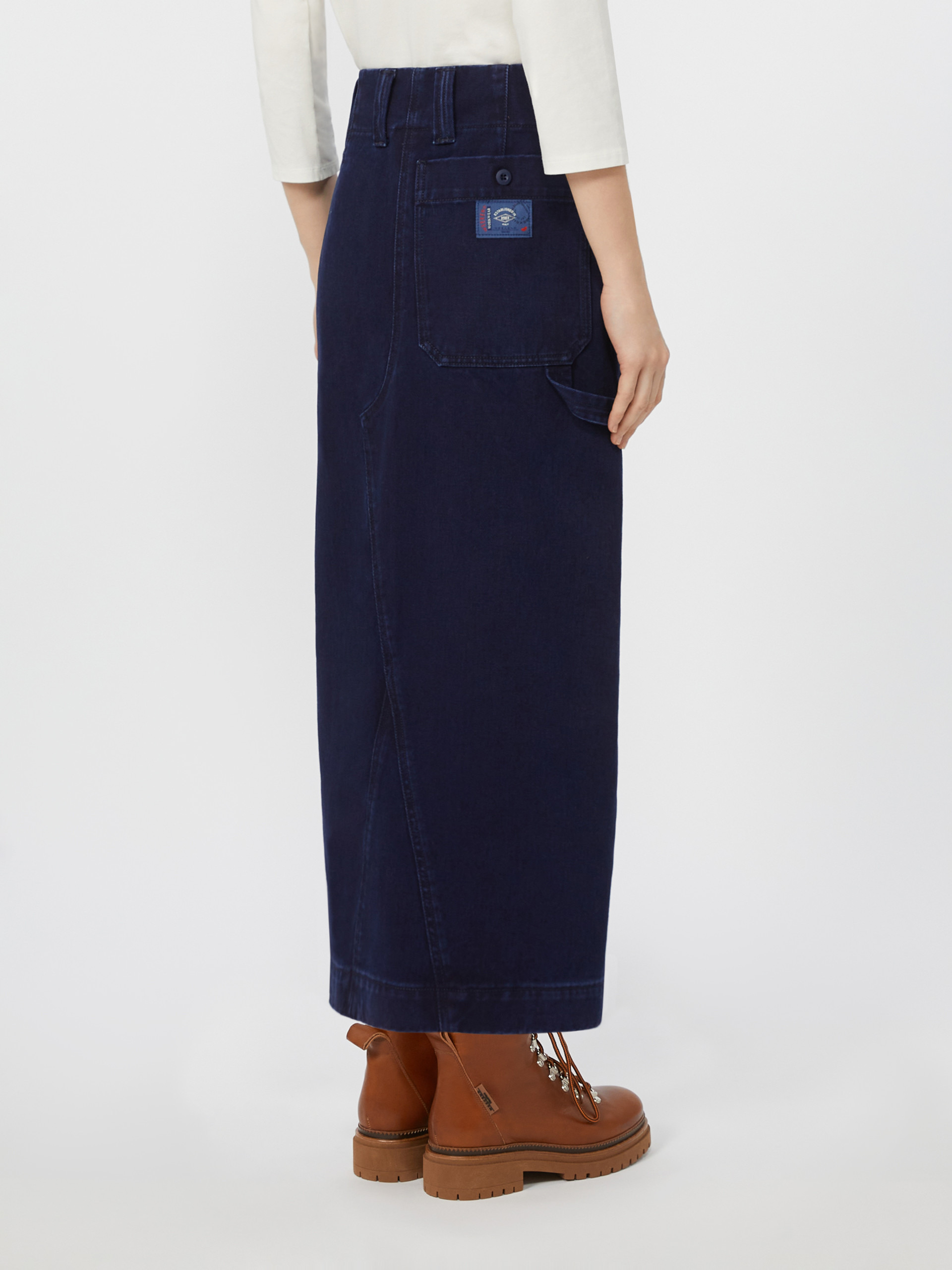 VALIKA Long denim skirt - 4