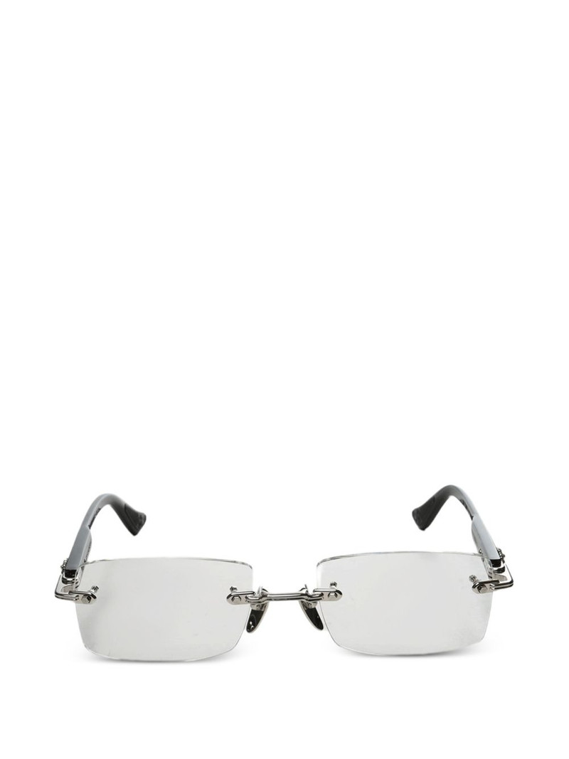 rimless rectangular-frame sunglasses 1