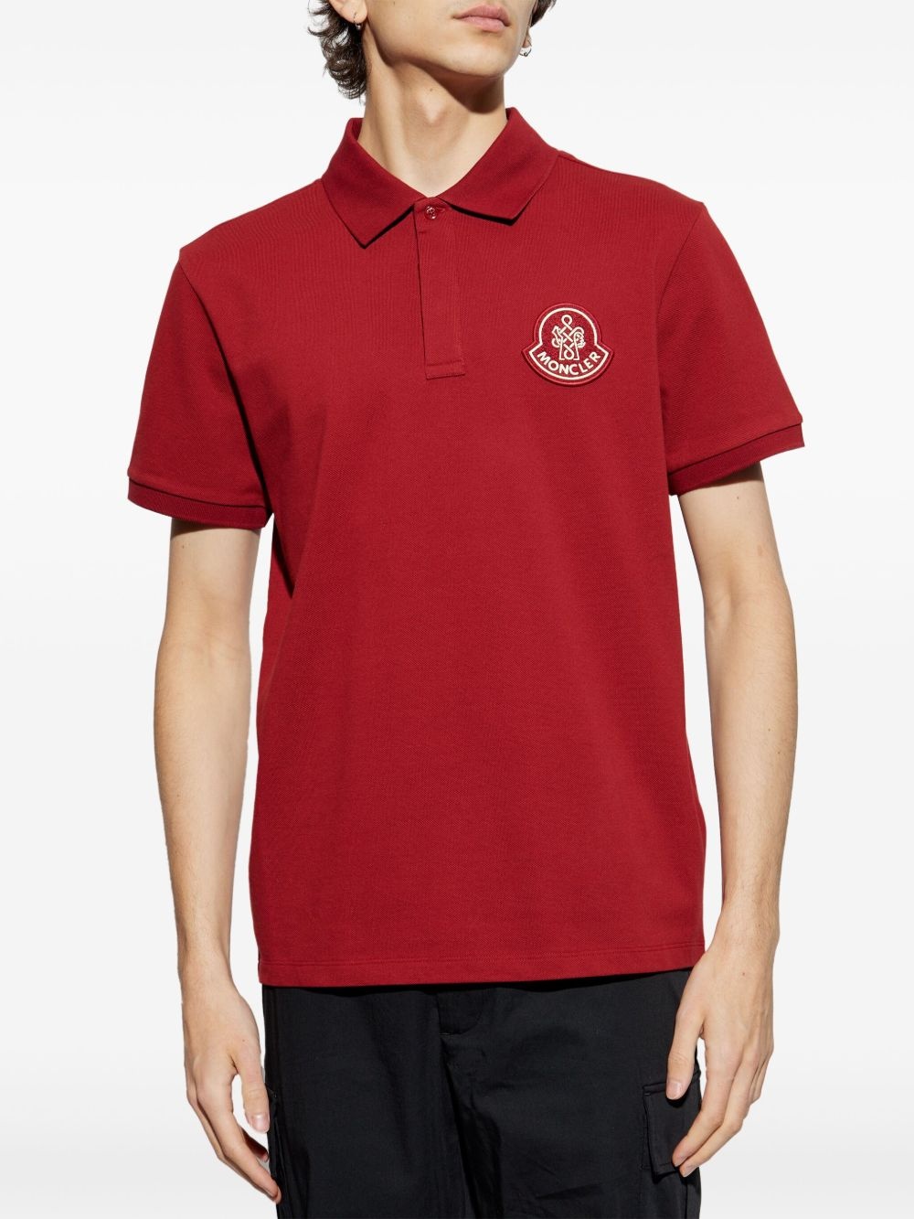 appliqué cotton polo shirt - 2