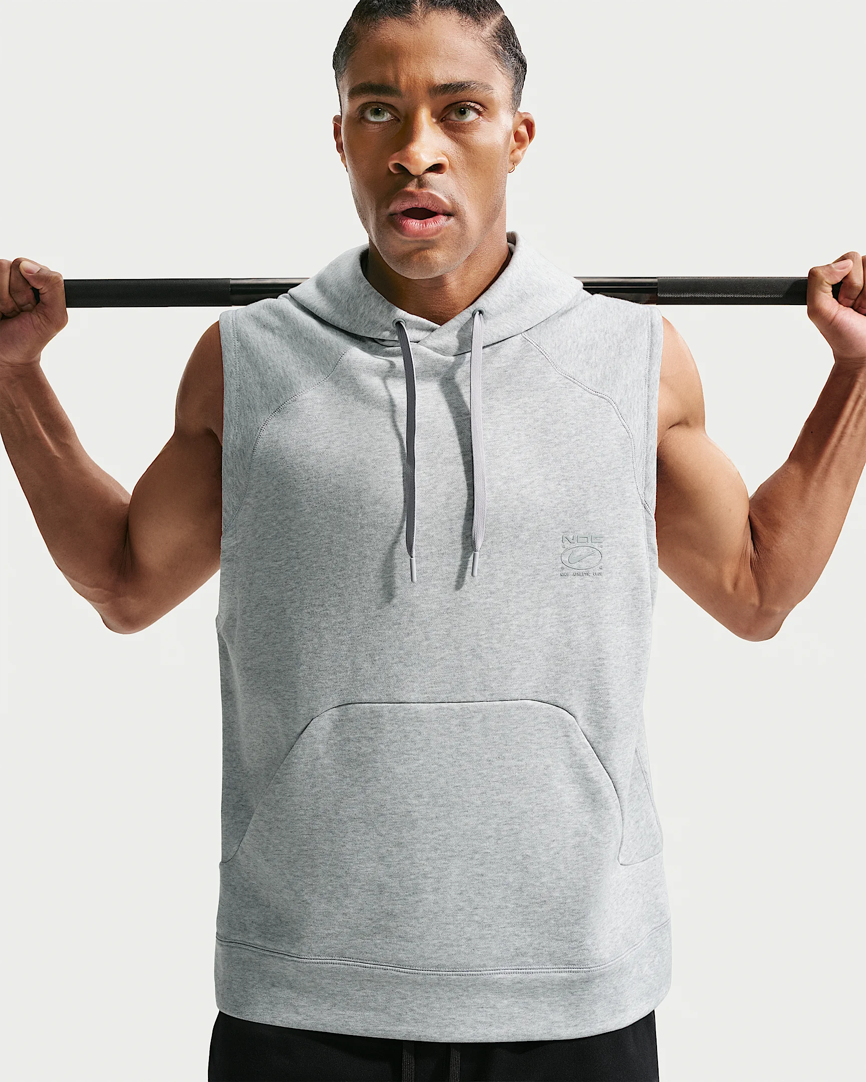 Nike N.A.C. Men's Dri-FIT Fleece Sleeveless Training Hoodie - 1