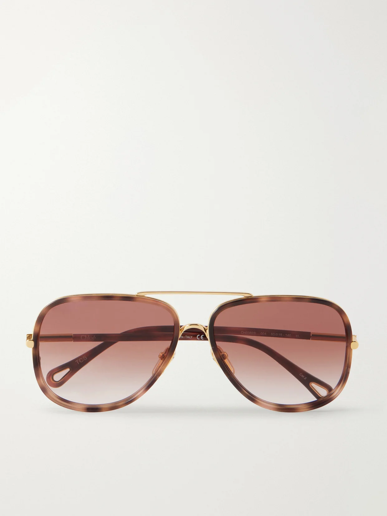 Tubolar Aviator-style Acetate Sunglasses - 1