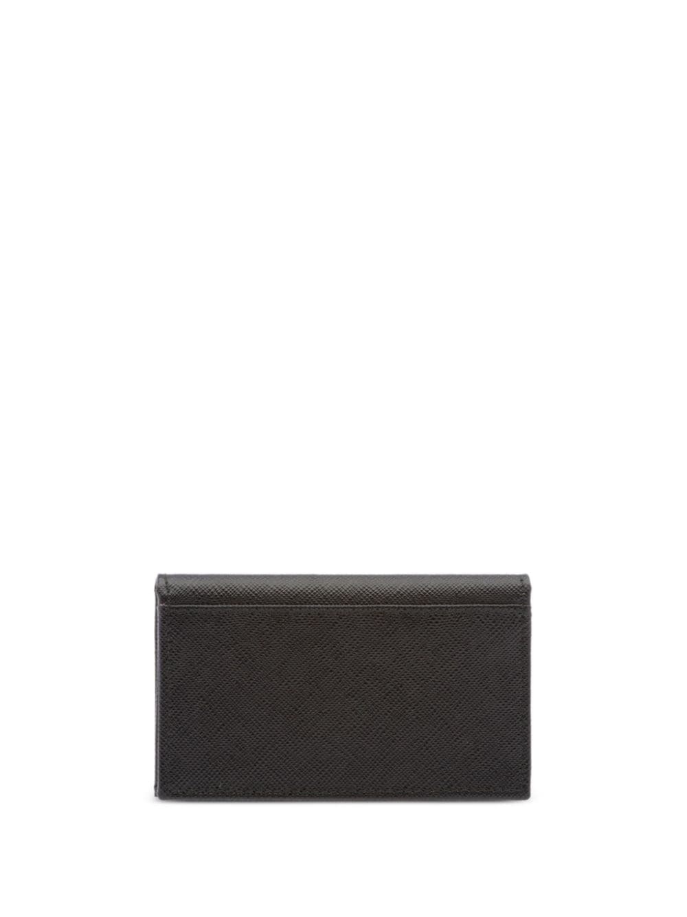 triangle-logo leather cardholder - 2