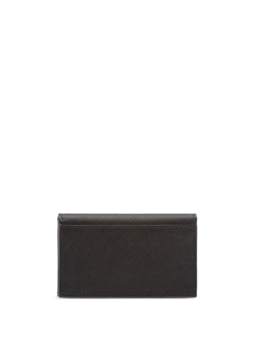 triangle-logo leather cardholder - 2