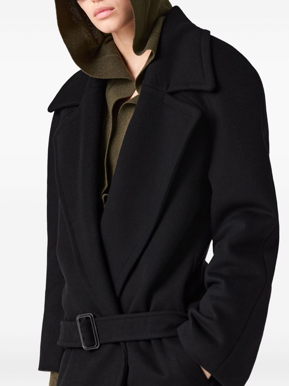 belted wrap coat - 5