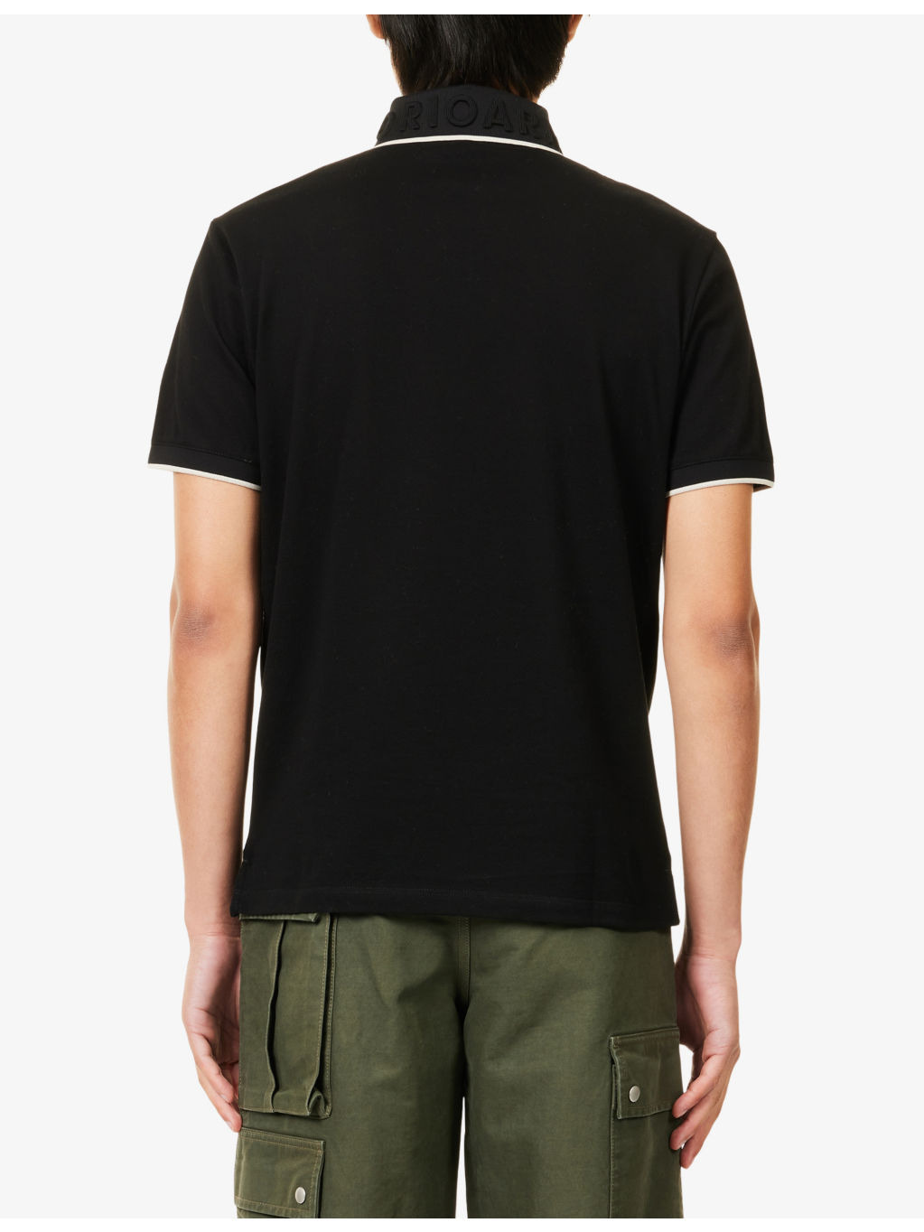 Embossed-Logo Cotton-Pique Polo Shirt - 4