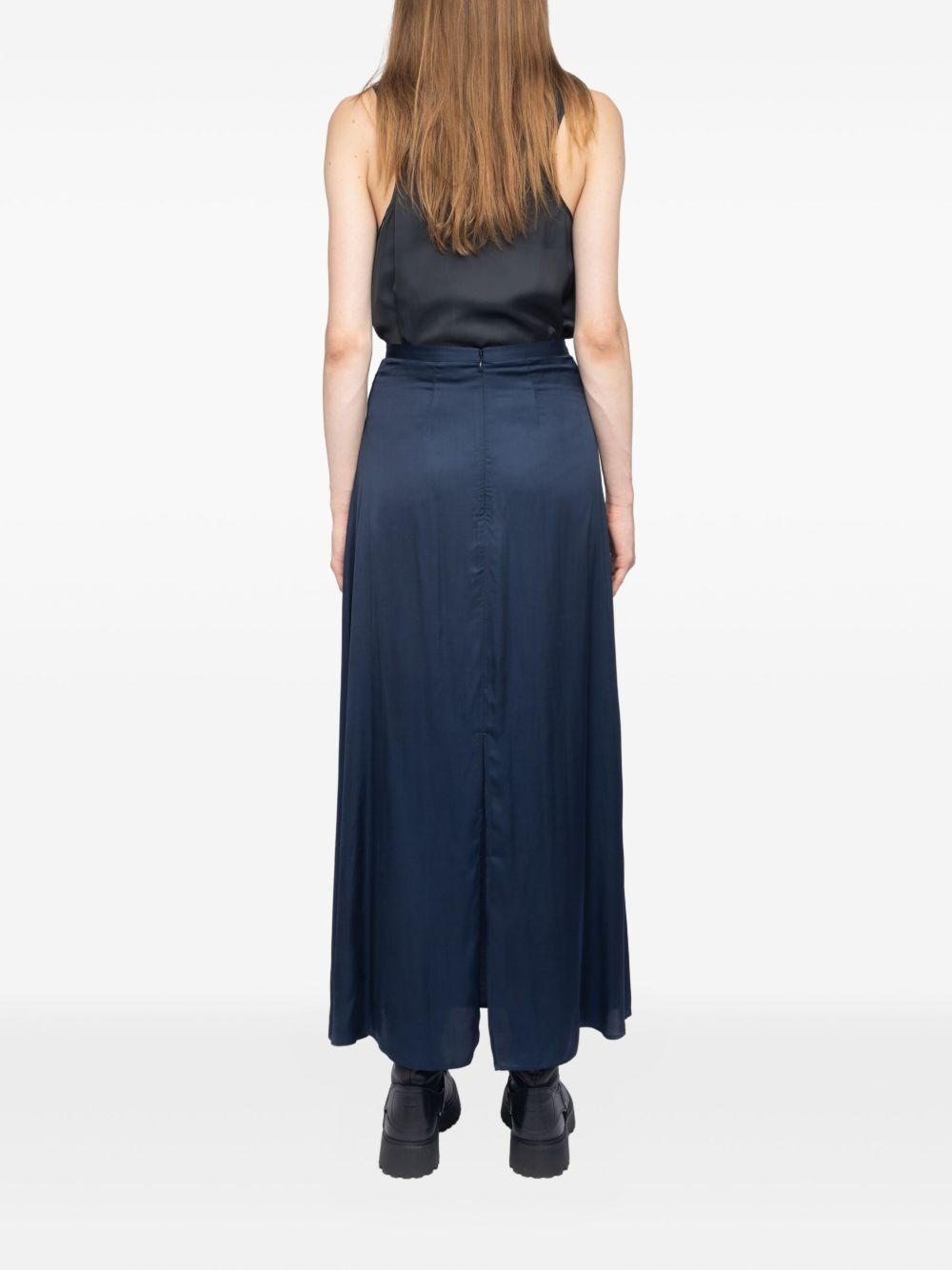 Jimeno satin wings-embellished maxi skirt - 3