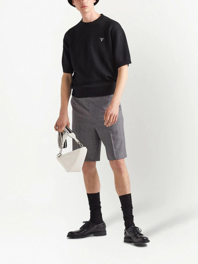 Prada logo short-sleeve jumper outlook