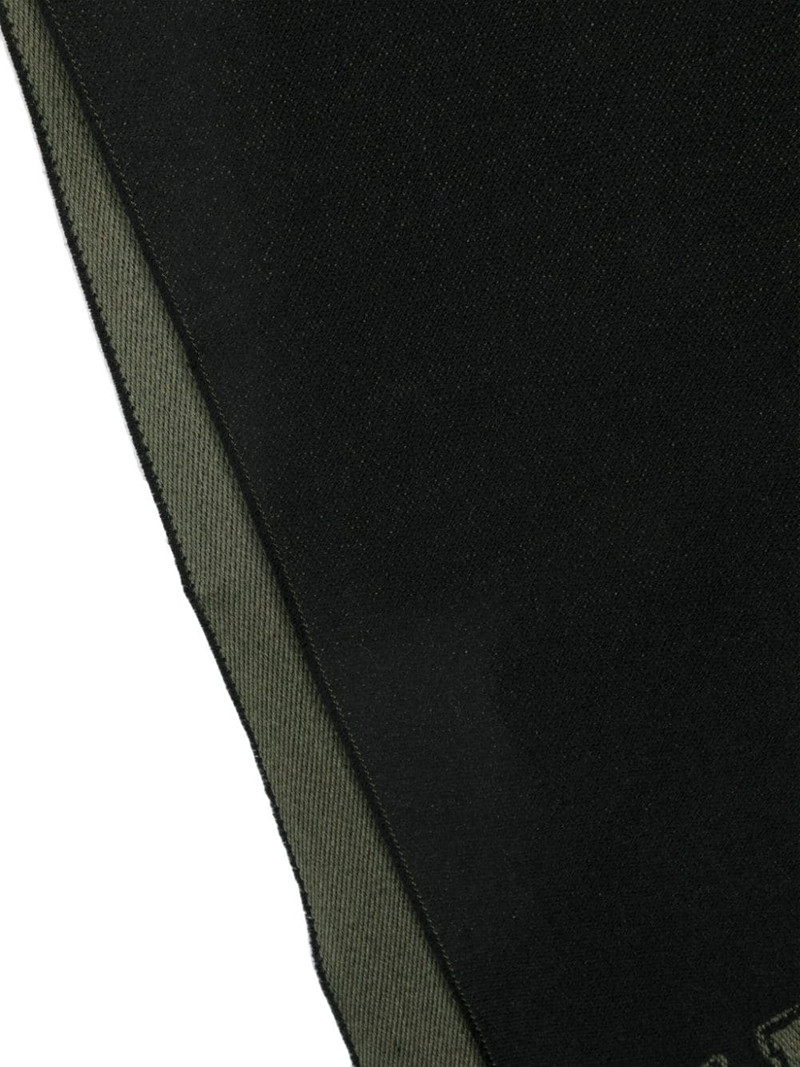 Alexander McQueen logo-jacquard wool scarf outlook