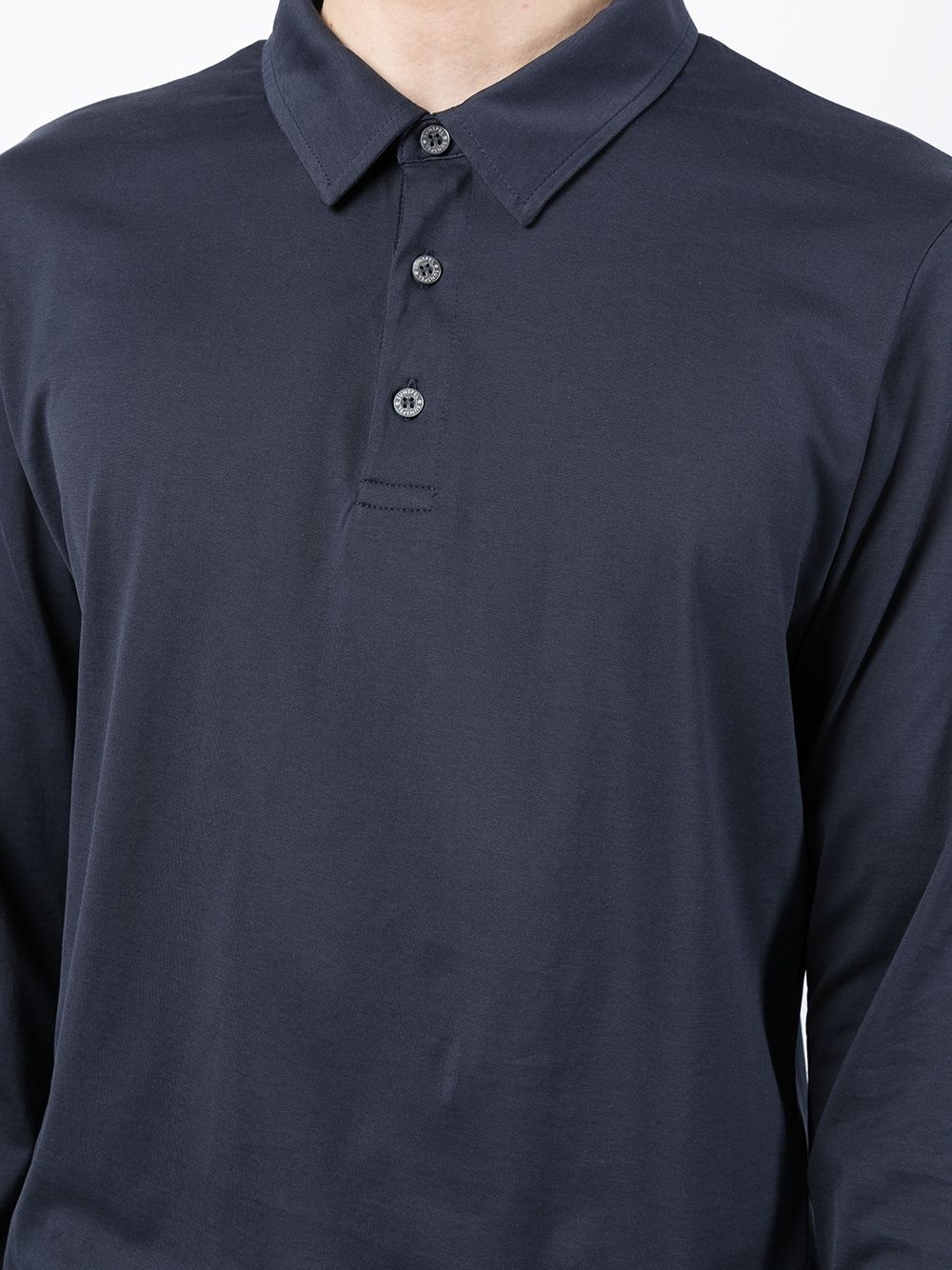 button-up long-sleeved polo shirt - 5