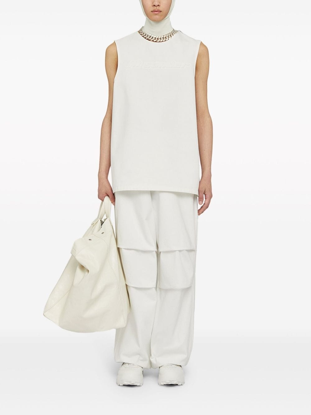 tapered cotton trousers - 2