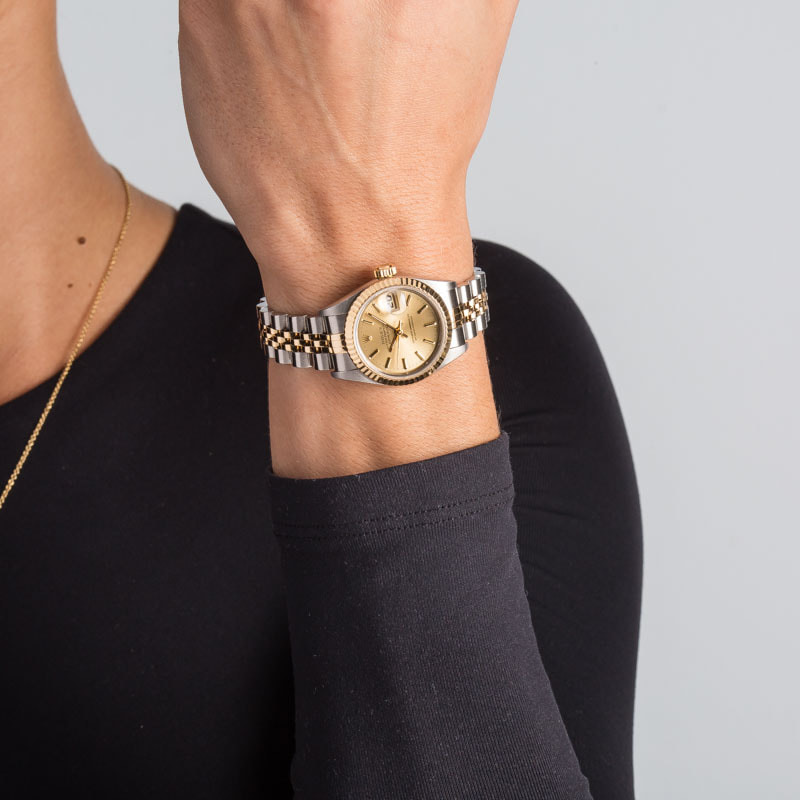Rolex Lady Datejust Ref 69173 Champagne Dial - 5