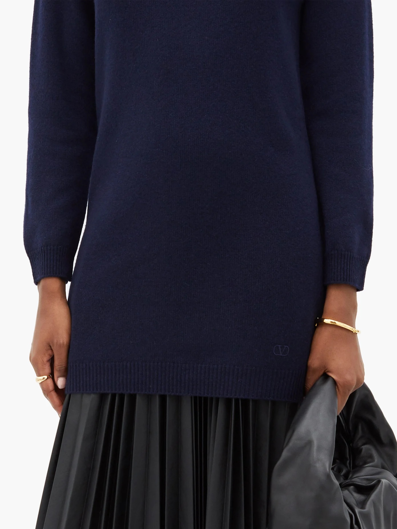 Boat-neck cashmere sweater - 3