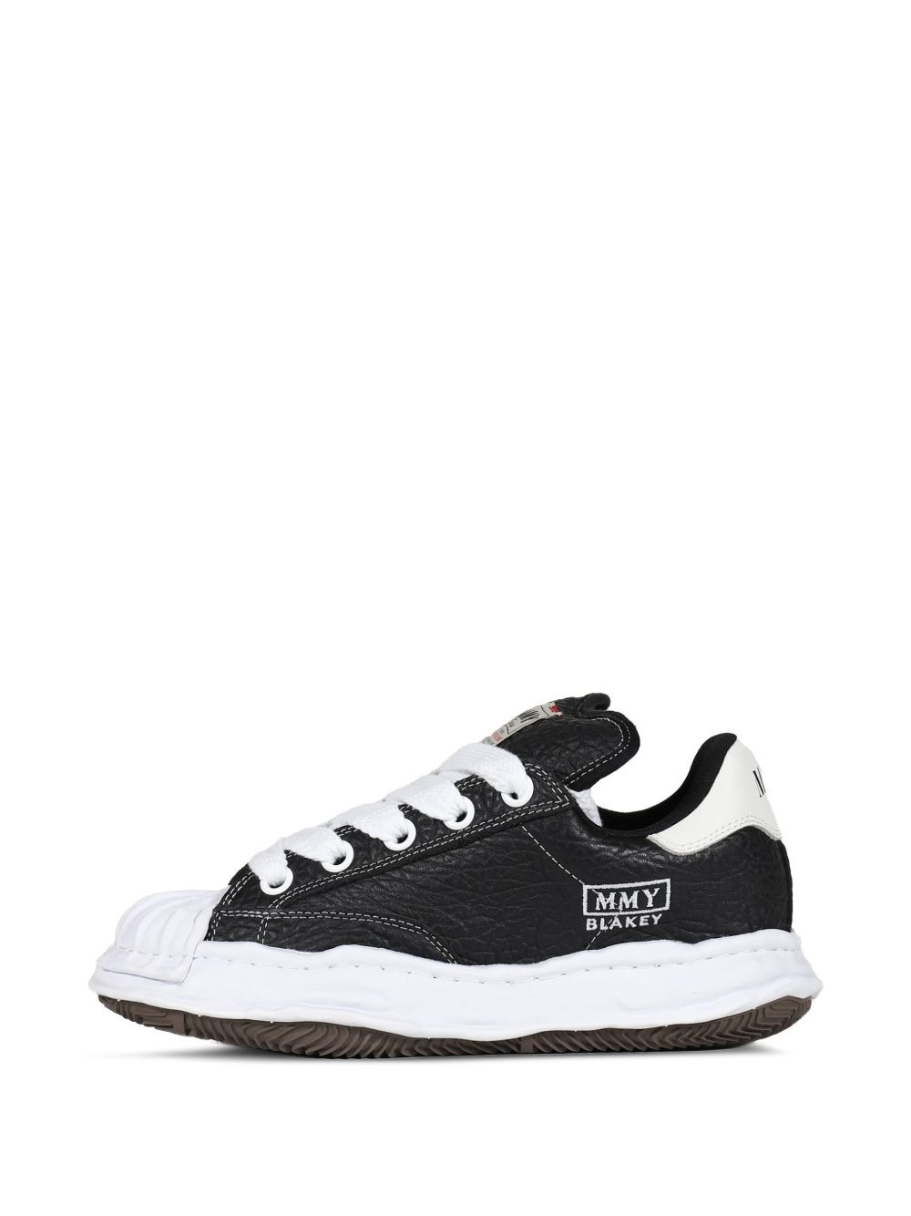 Blakey leather lace-up sneakers - 3