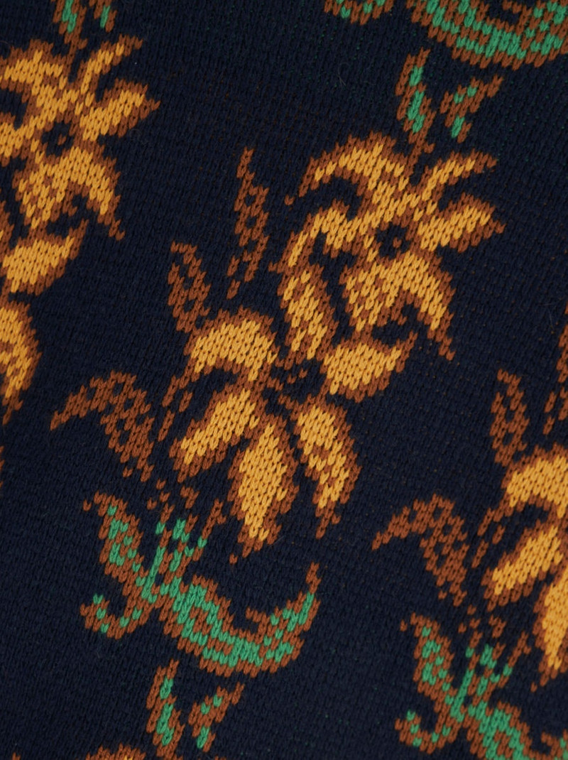 FLORAL OVERSIZE ROUND NECK JUMPER 6