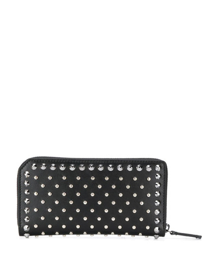 JIMMY CHOO Carnaby stud-embellished wallet outlook