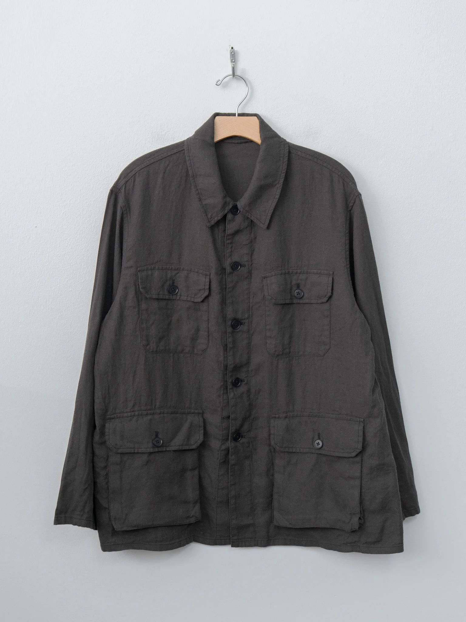 Safari Shirt Jacket - Ink Black - 1