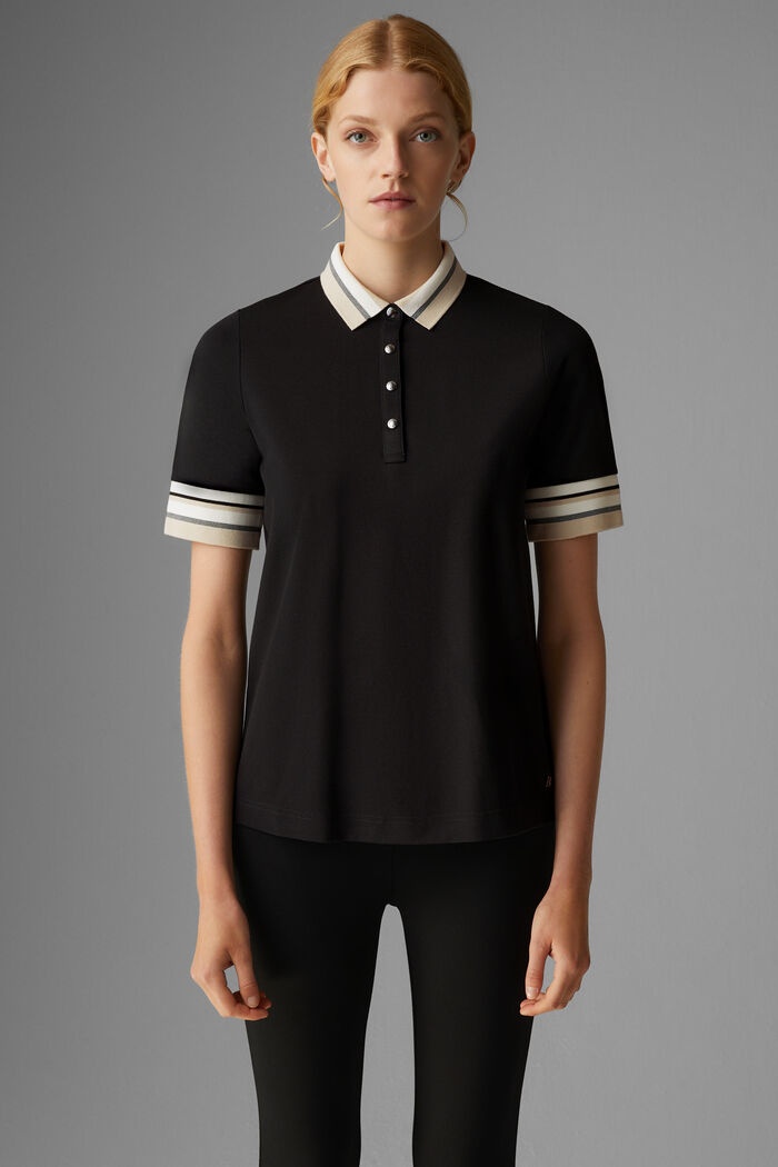 Zofie Piqué polo shirt in Black - 2