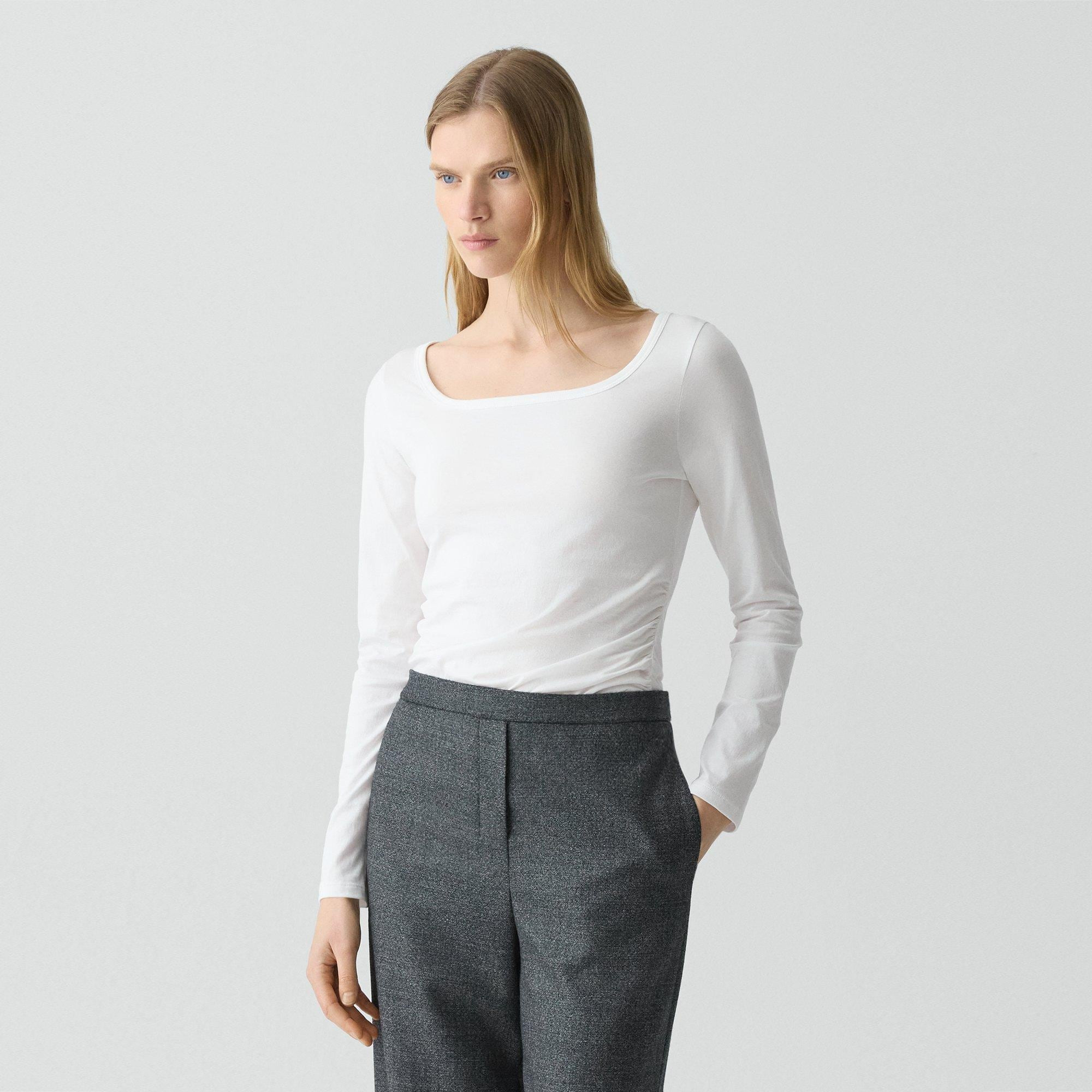 Square Neck Tee in Certified Organic Cotton - 3