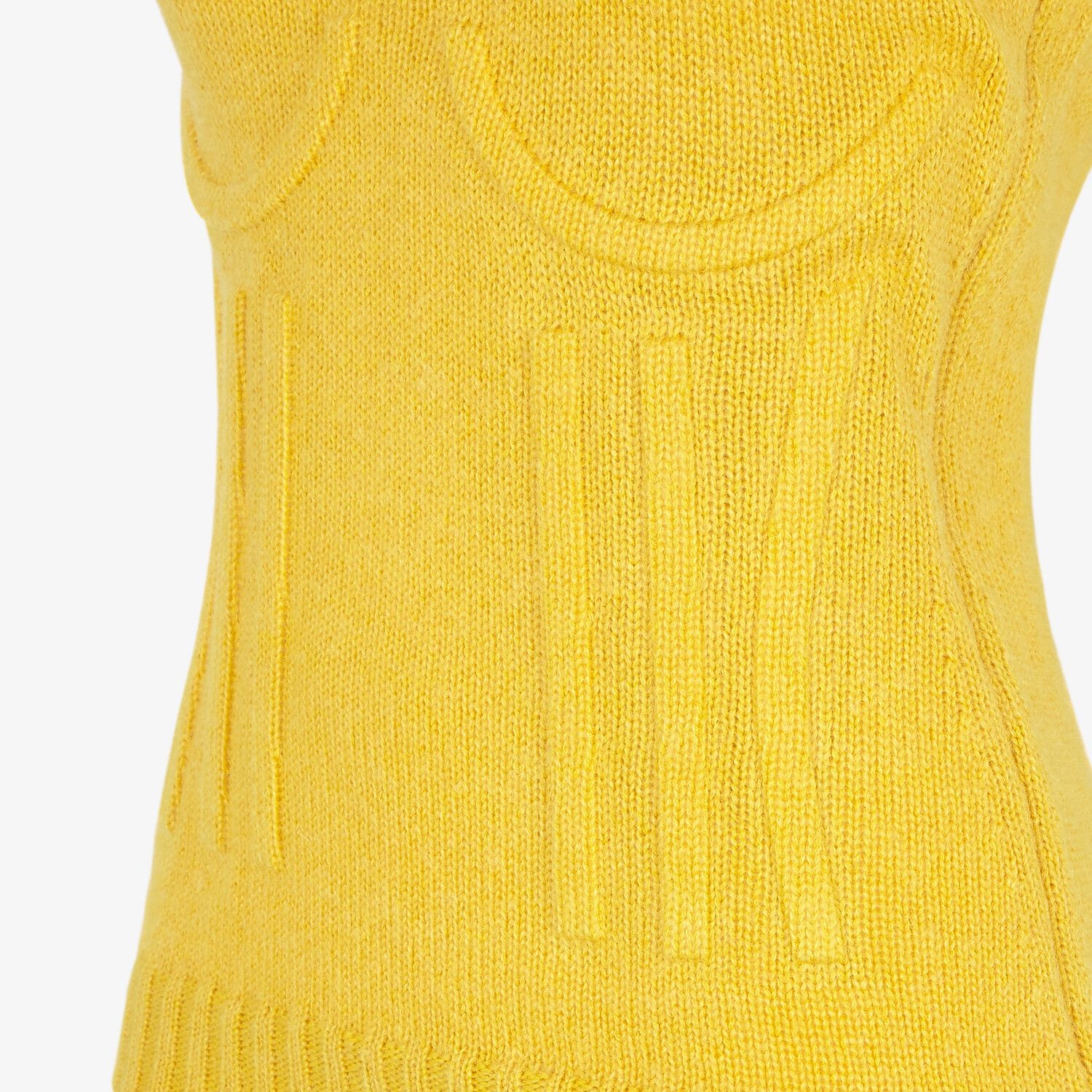 Yellow mohair and cashmere top - 3