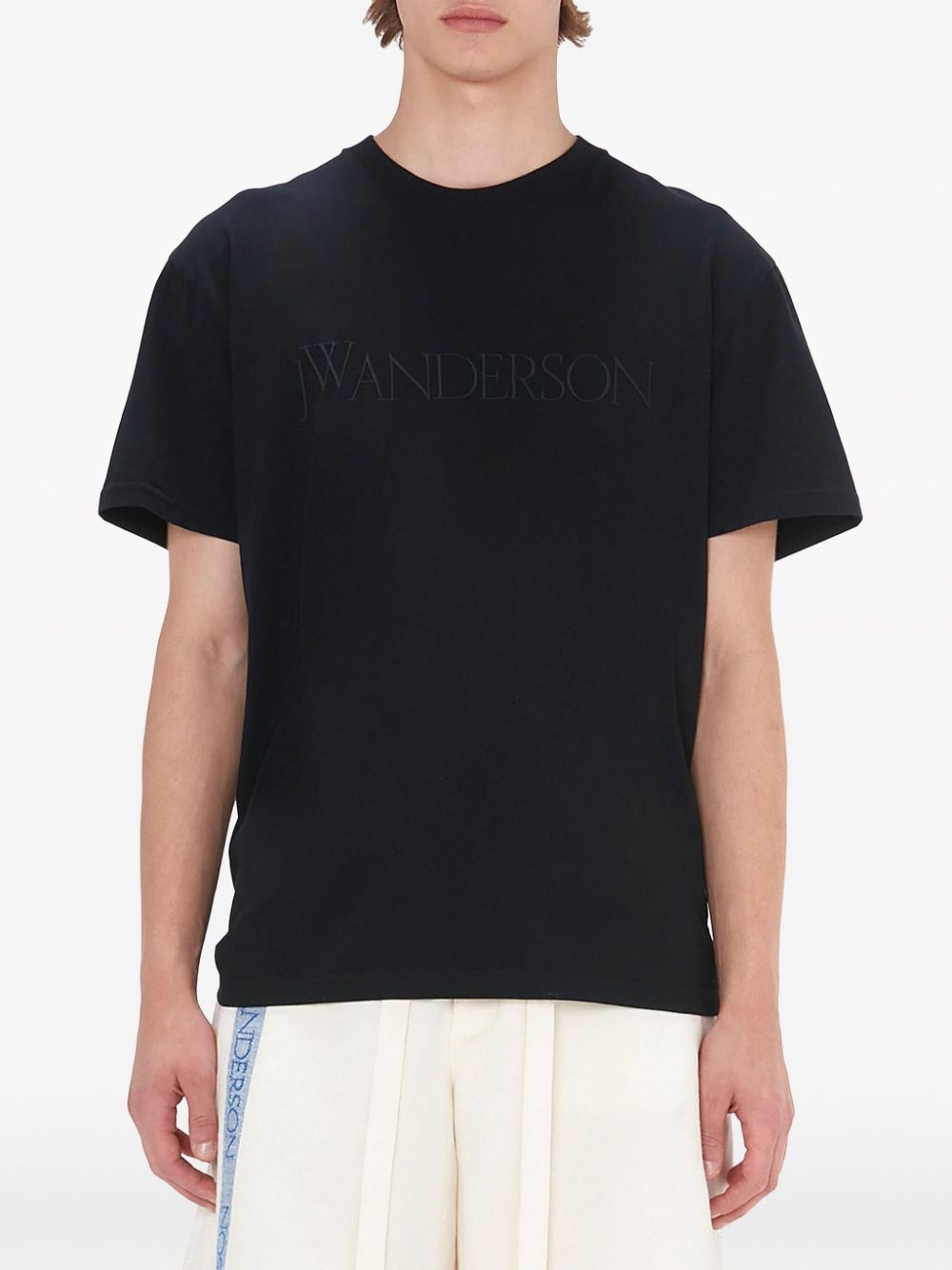 embroidered-logo cotton T-shirt - 3