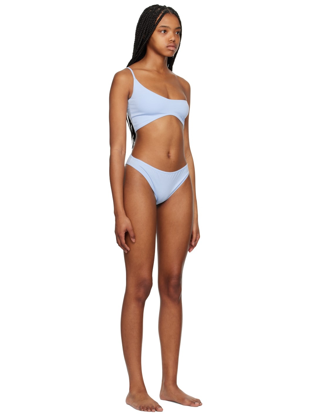 Blue Asymmetric Underwear Set - 2