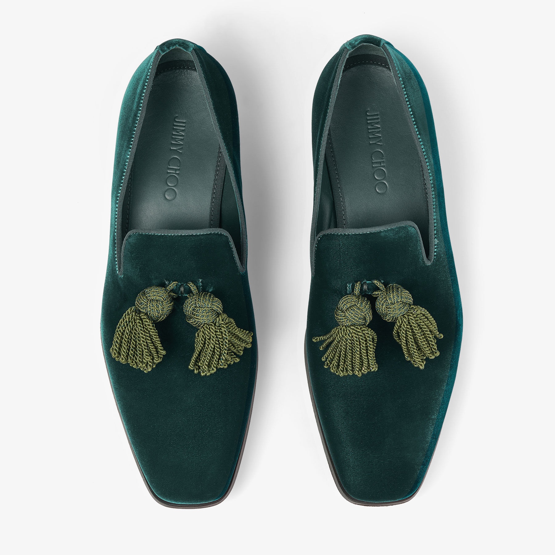 Foxley/M
Dark Green Velvet Slippers - 4